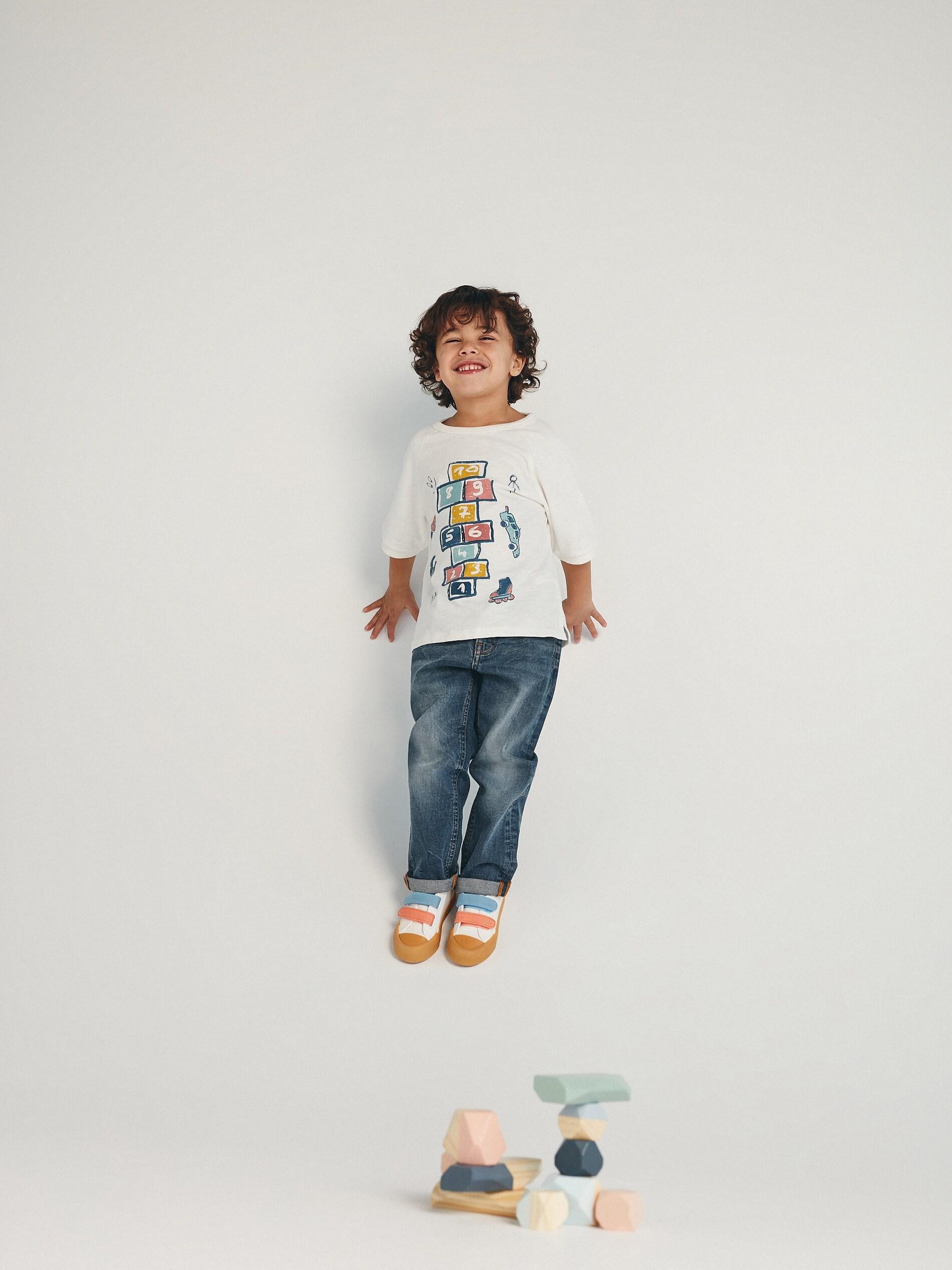 Navy Blue Regular Stretch Jeans, Boys, , large image number 0
