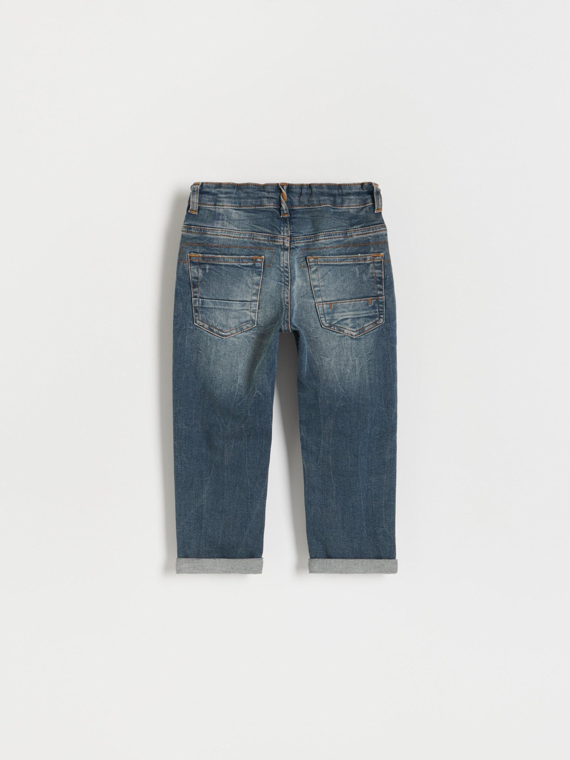 Navy Blue Regular Stretch Jeans, Boys, , large image number 4
