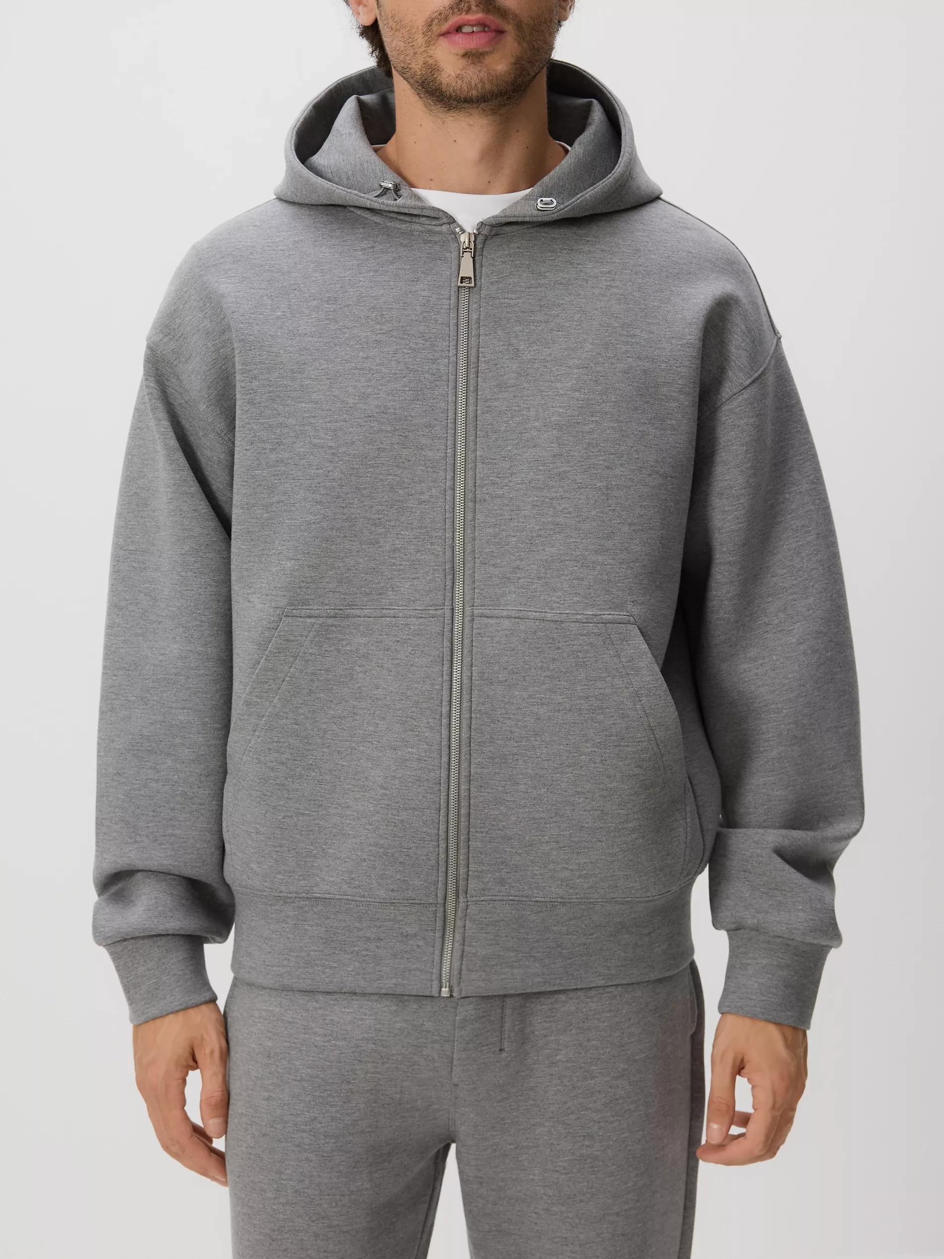 هودي سادة رمادي, Light grey, large image number 1