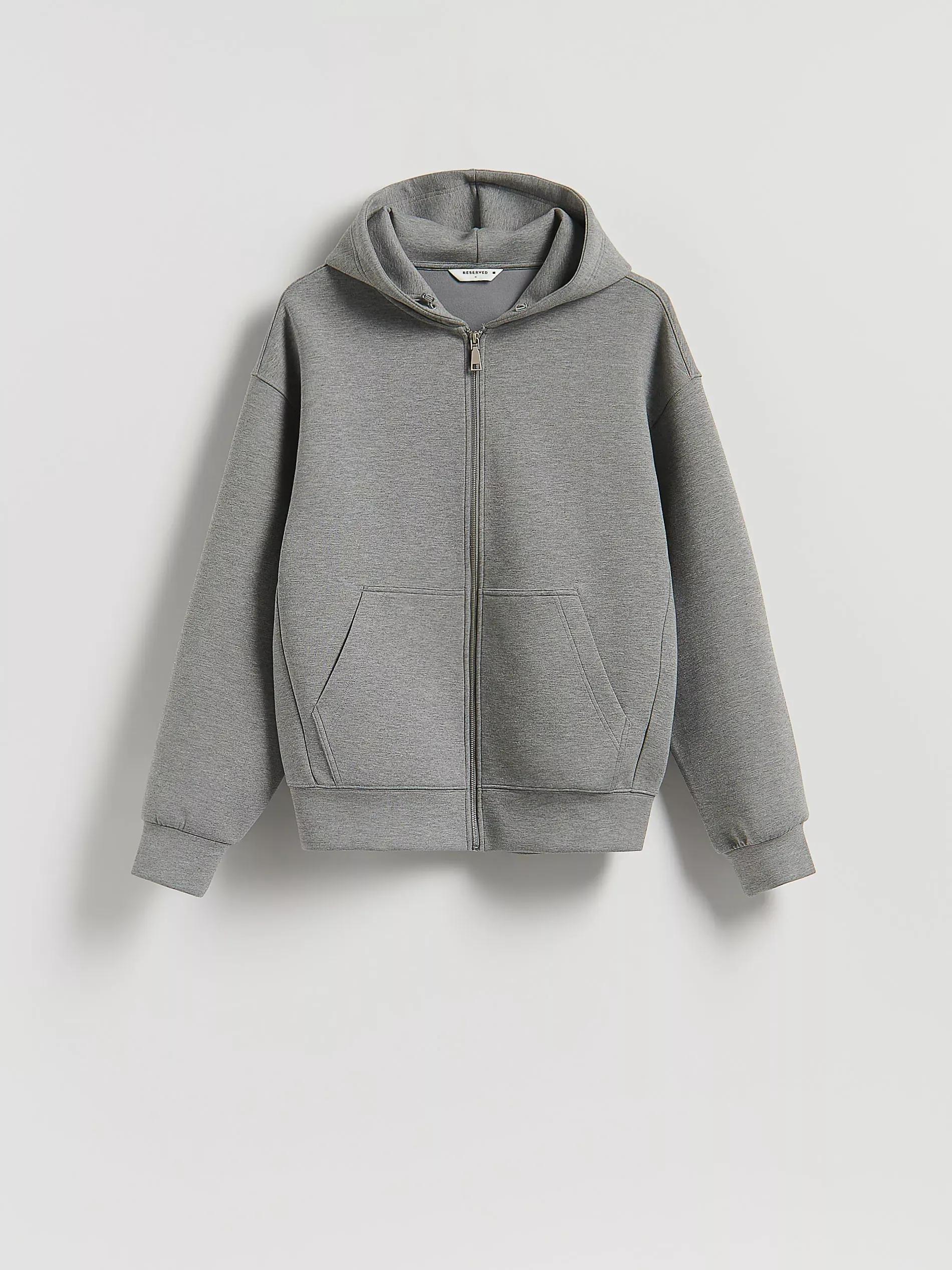 هودي سادة رمادي, Light grey, large image number 4