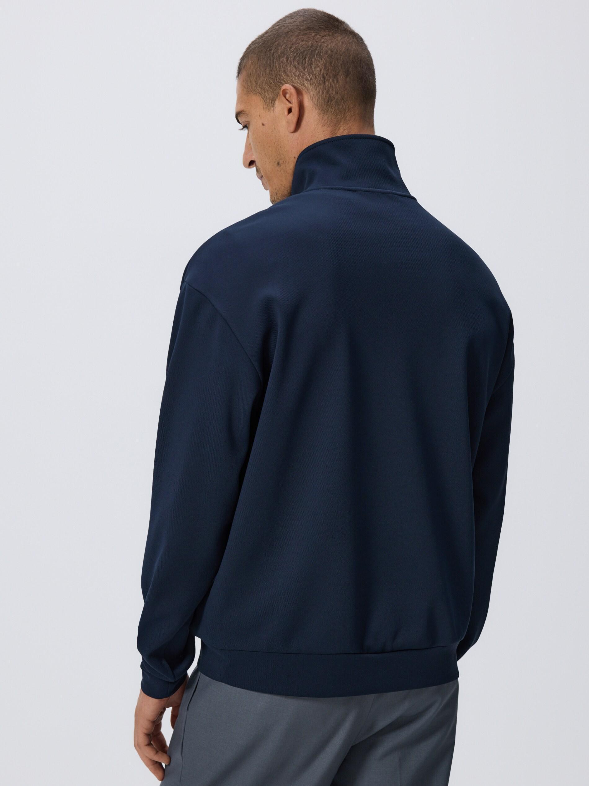 Navy Sweatshirt With Embroidery Detailing, Navy, large image number 3