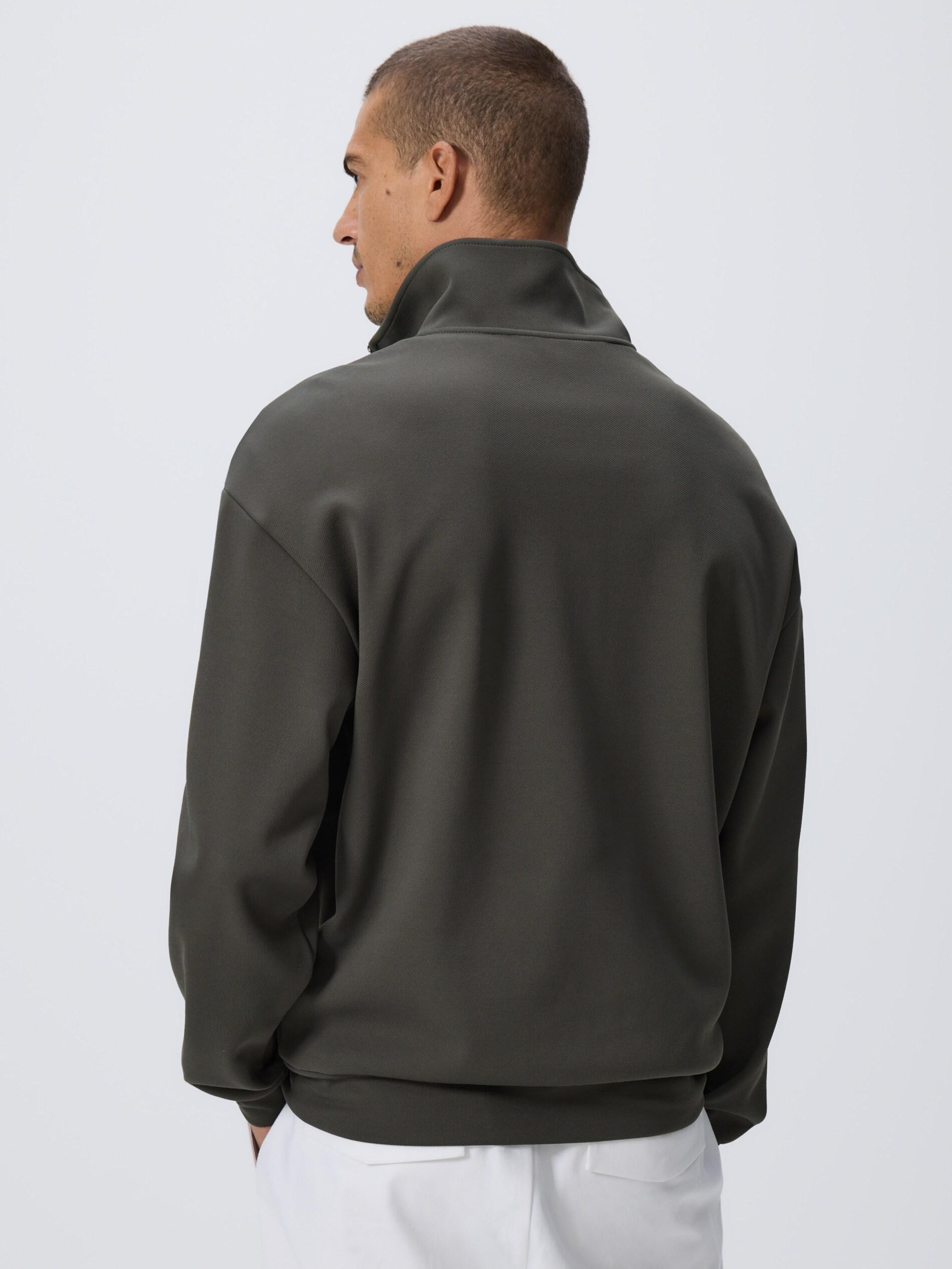 Green Sweatshirt With Embroidery Detailing, Khaki, large image number 3