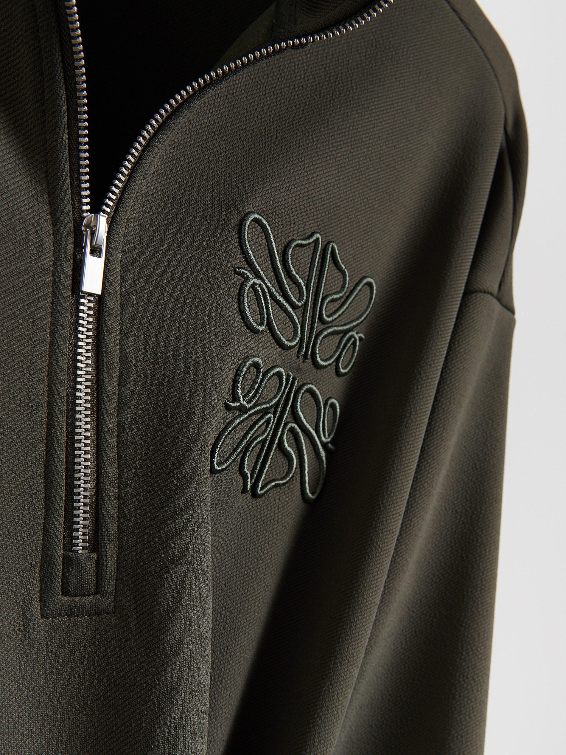 Green Sweatshirt With Embroidery Detailing, Khaki, large image number 5