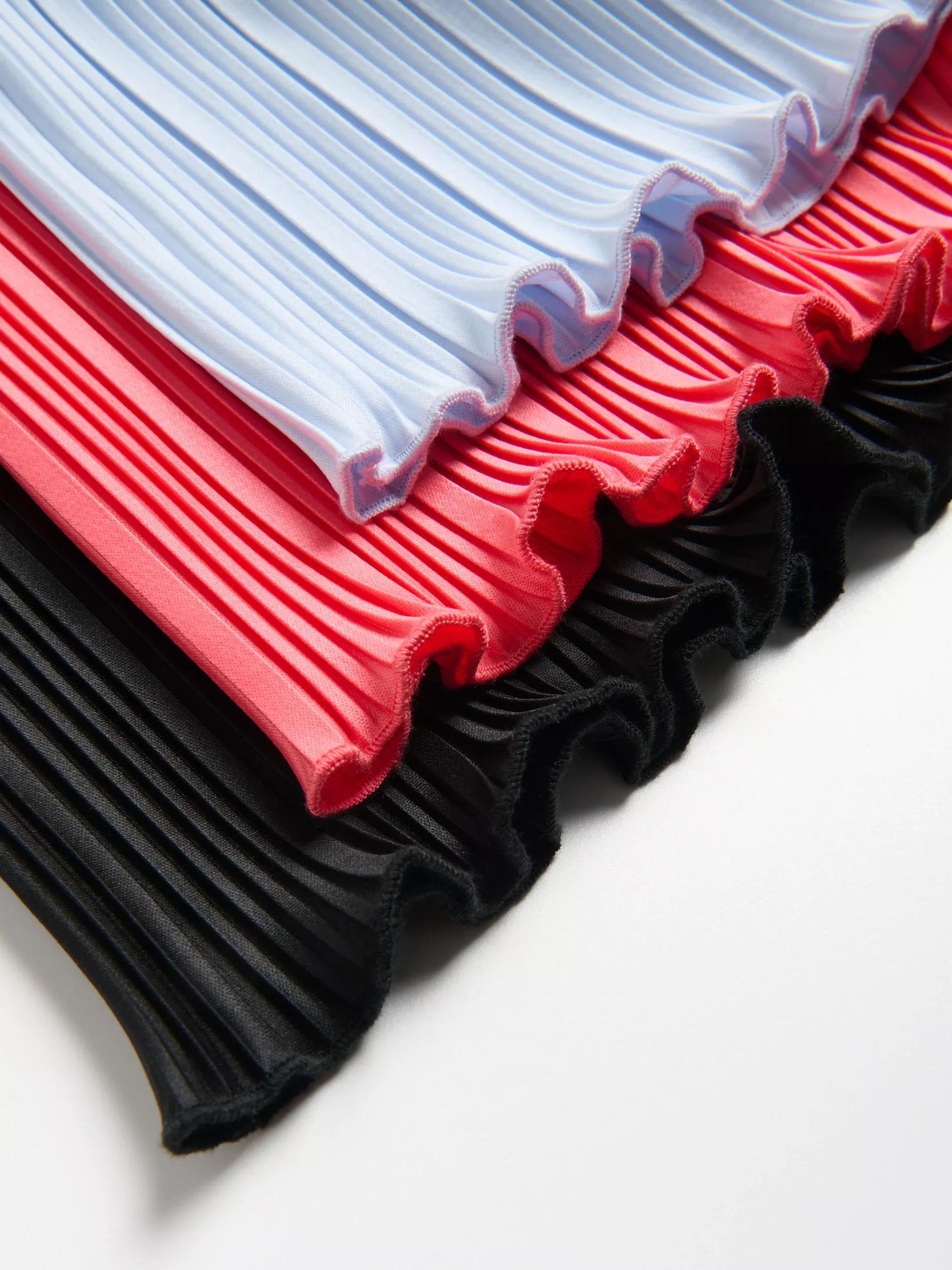 Black Pleated Culottes, Black, large image number 3