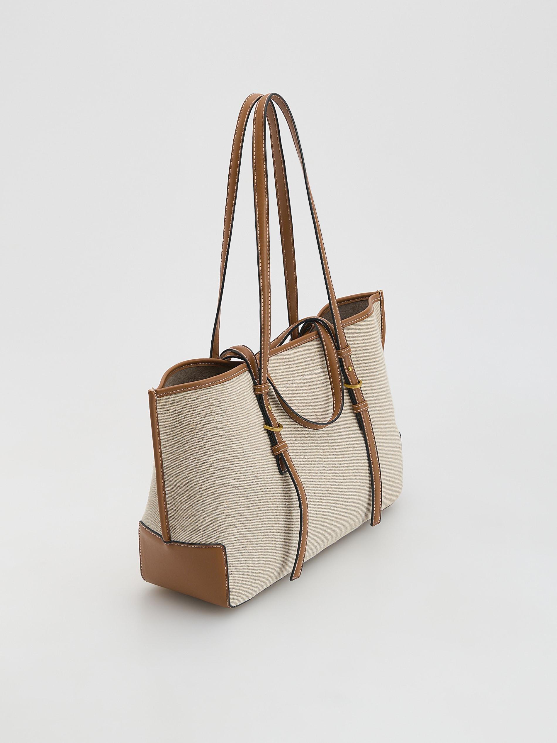 Brown Shopper Bag, Brown, large image number 1
