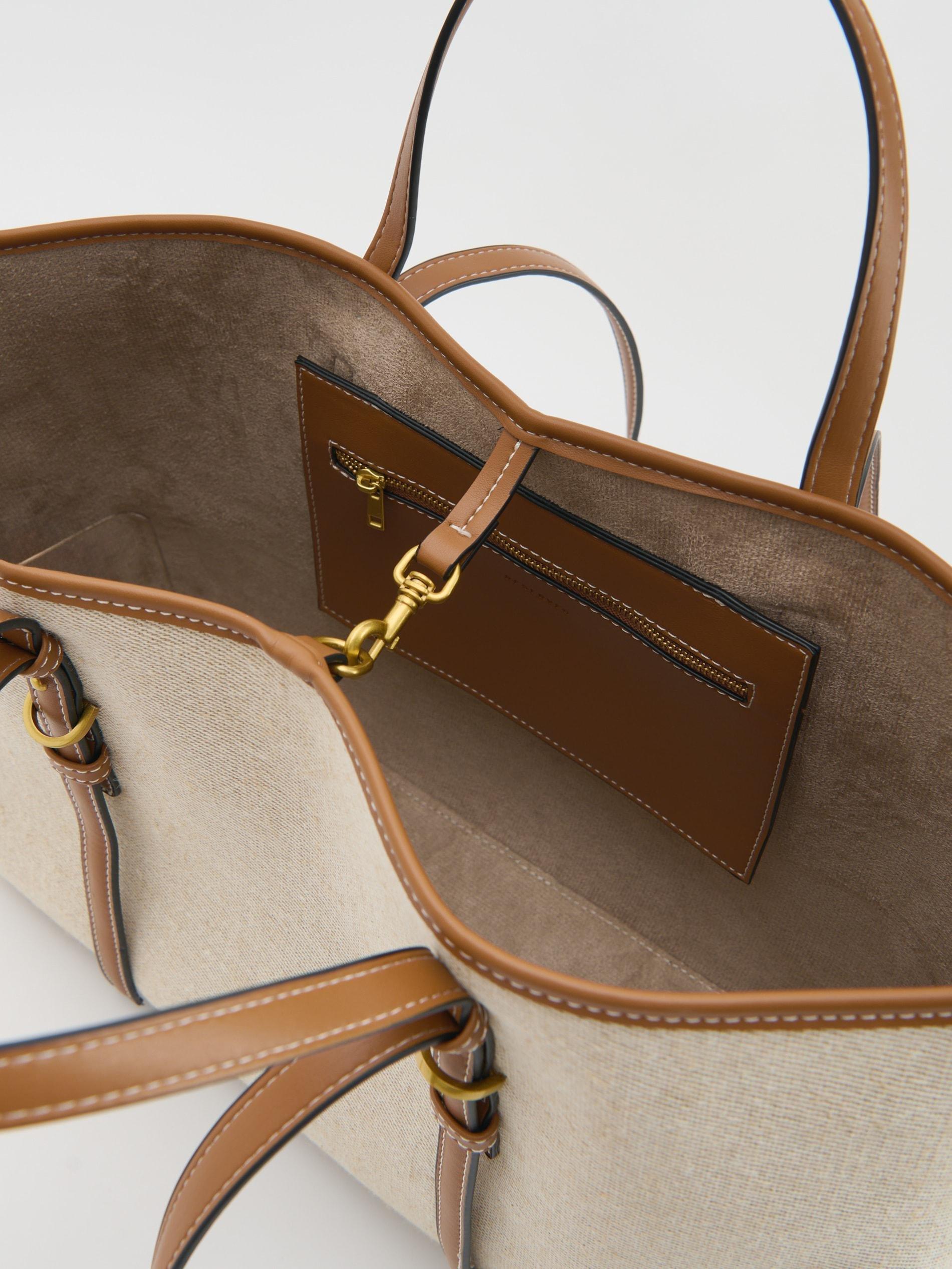 Brown Shopper Bag, Brown, large image number 2