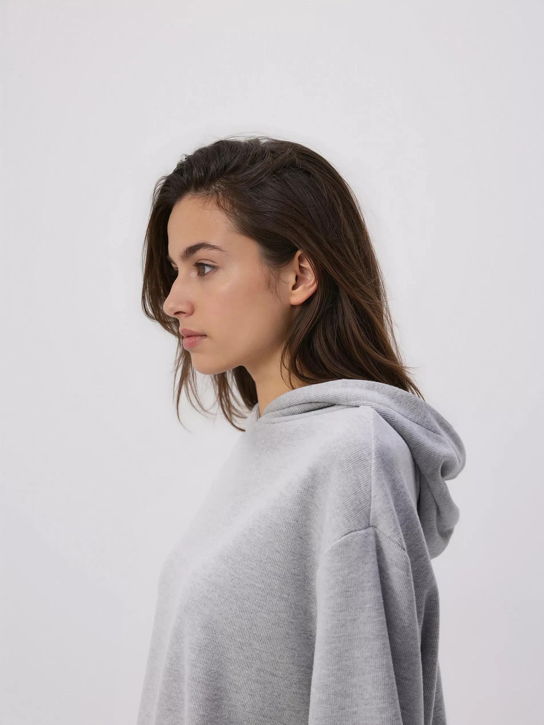 LIGHT GREY Hoodie, Light grey, large image number 3