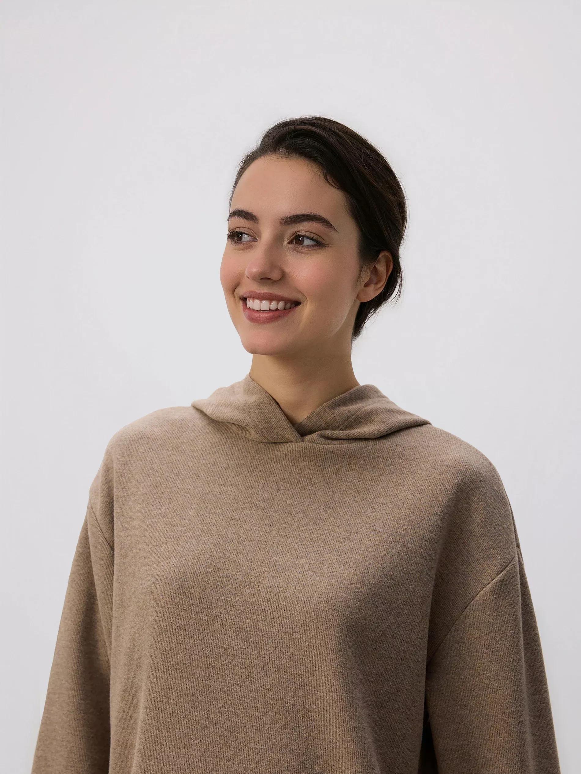 BROWN Hoodie, Brown, medium