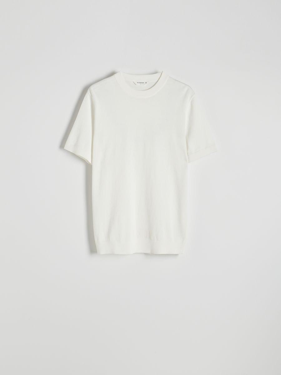 Cream Short Sleeve Sweater, , large image number 2