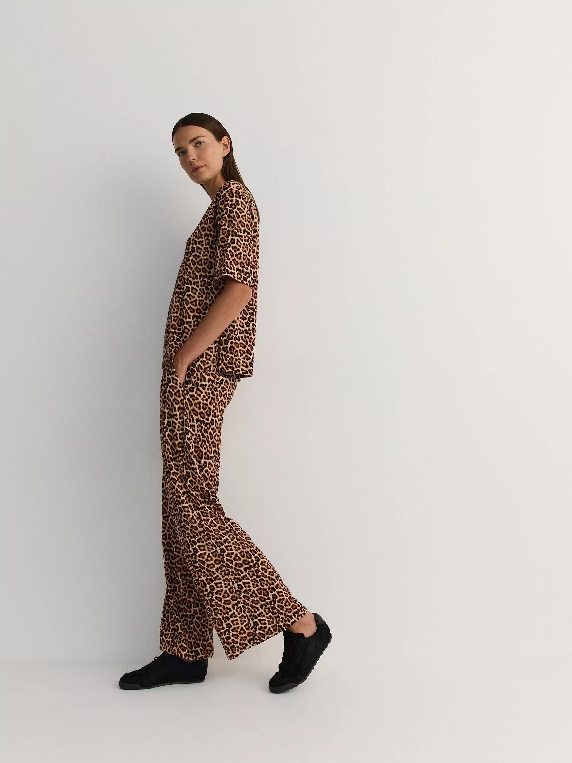 Multicolour Patterned Trousers, , large image number 3