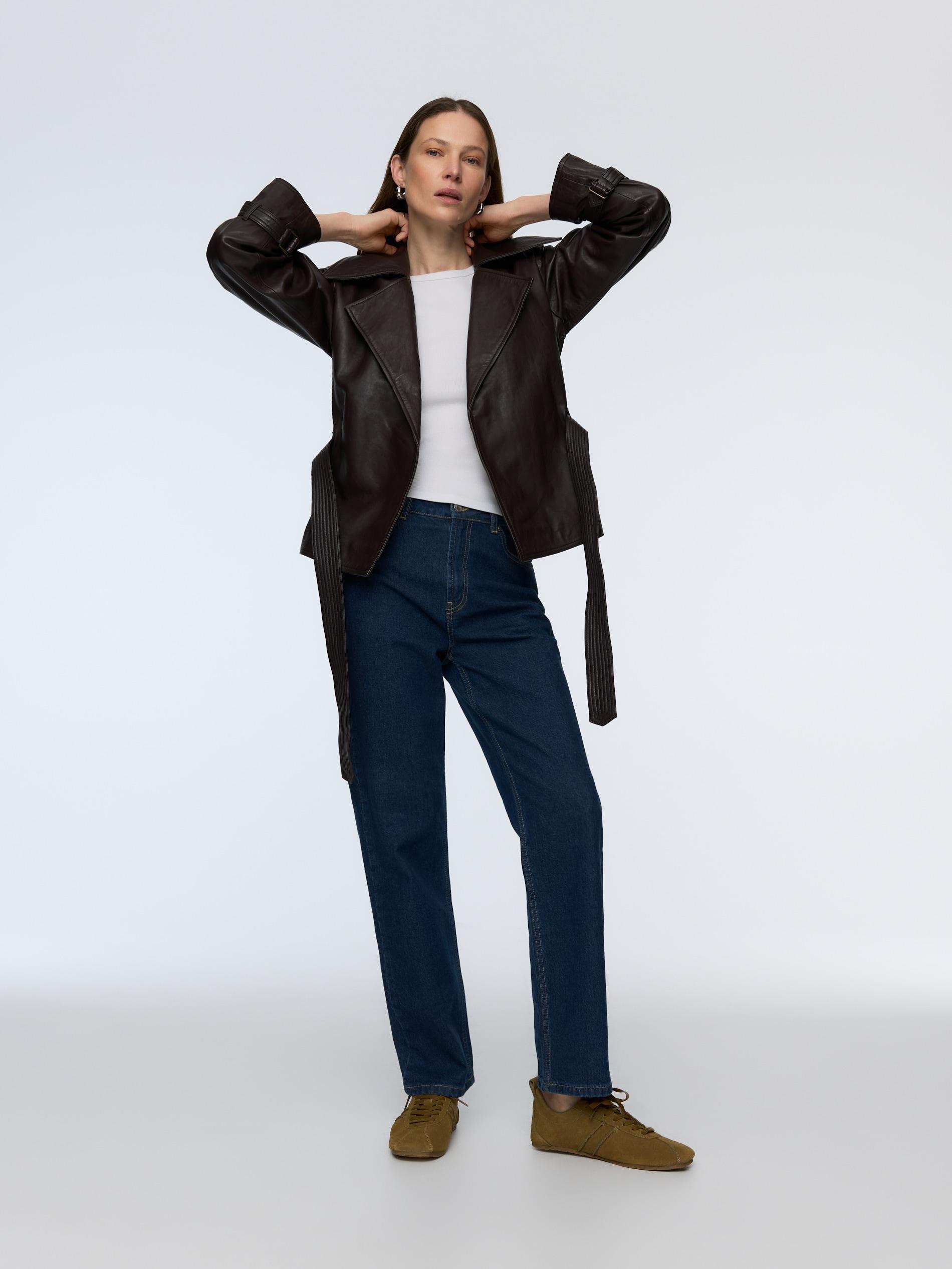 Brown Suede Sneakers, Khaki, large image number 3