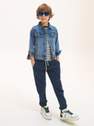 Reserved - Navy Sweatpants With Patch,Kids Boys
