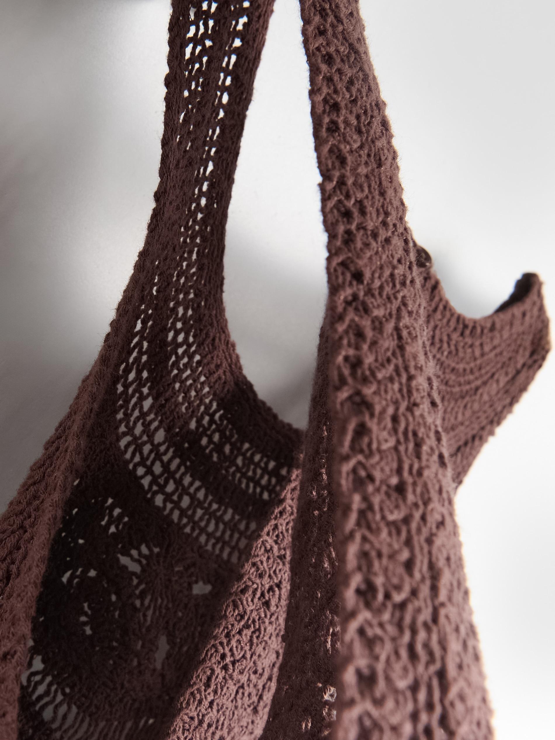 Maroon Openwork Top Dress, Burgundy, large image number 7