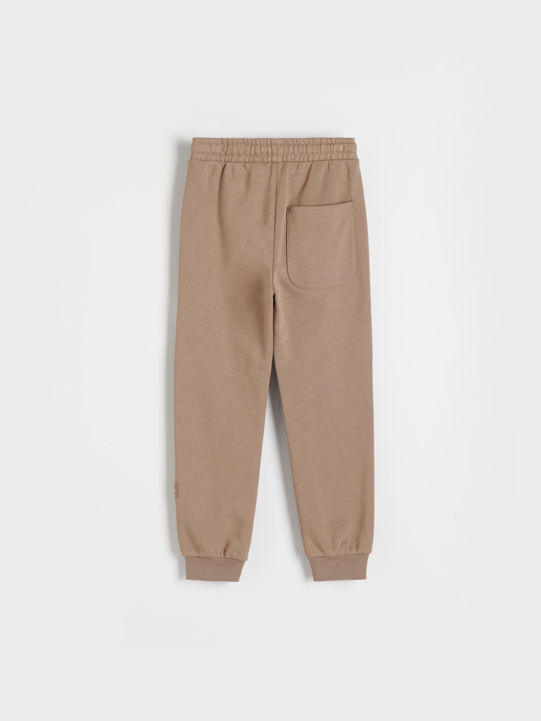 Reserved - Brown Cotton Joggers, Kids Boys