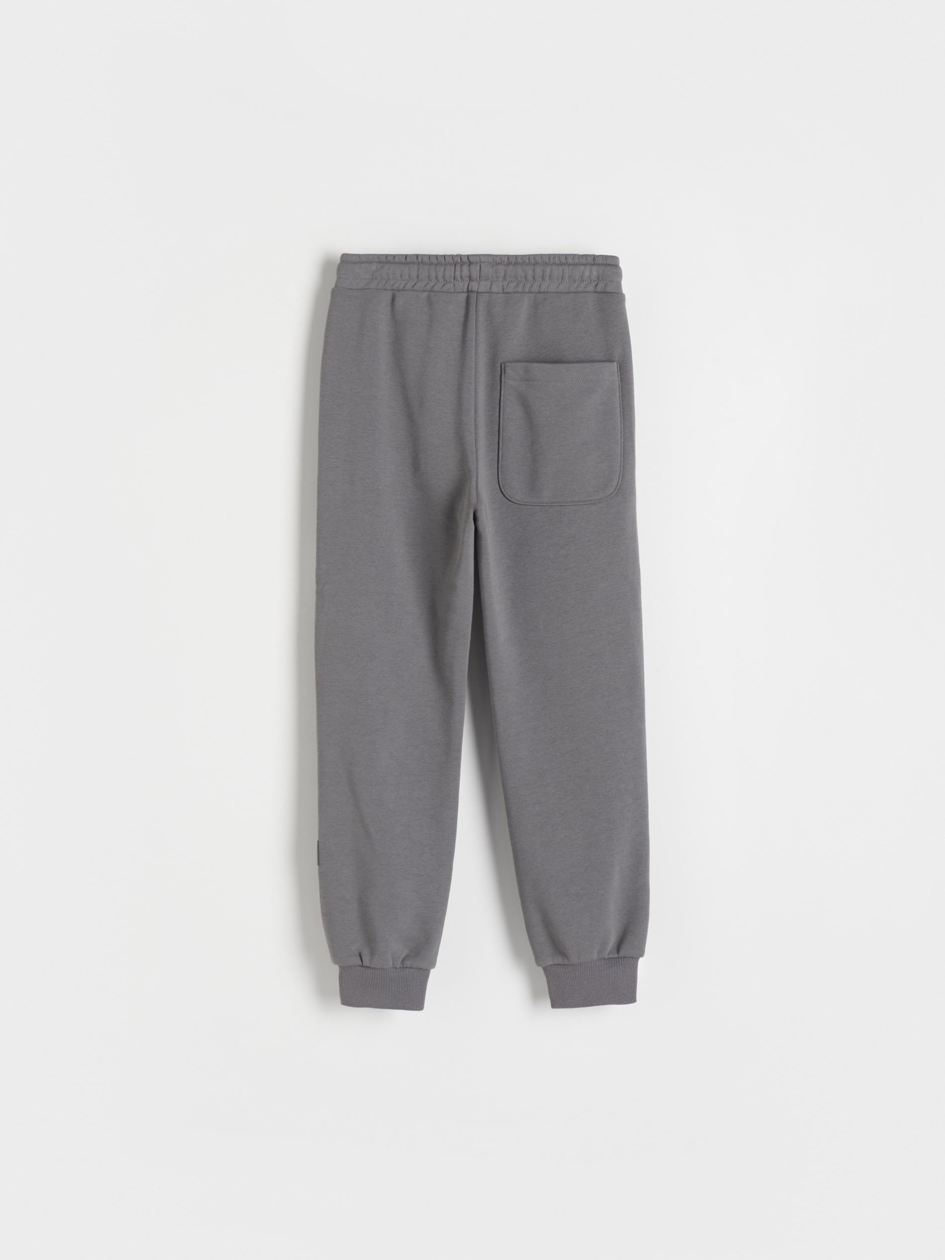 Reserved - Grey Cotton Joggers, Kids Boys