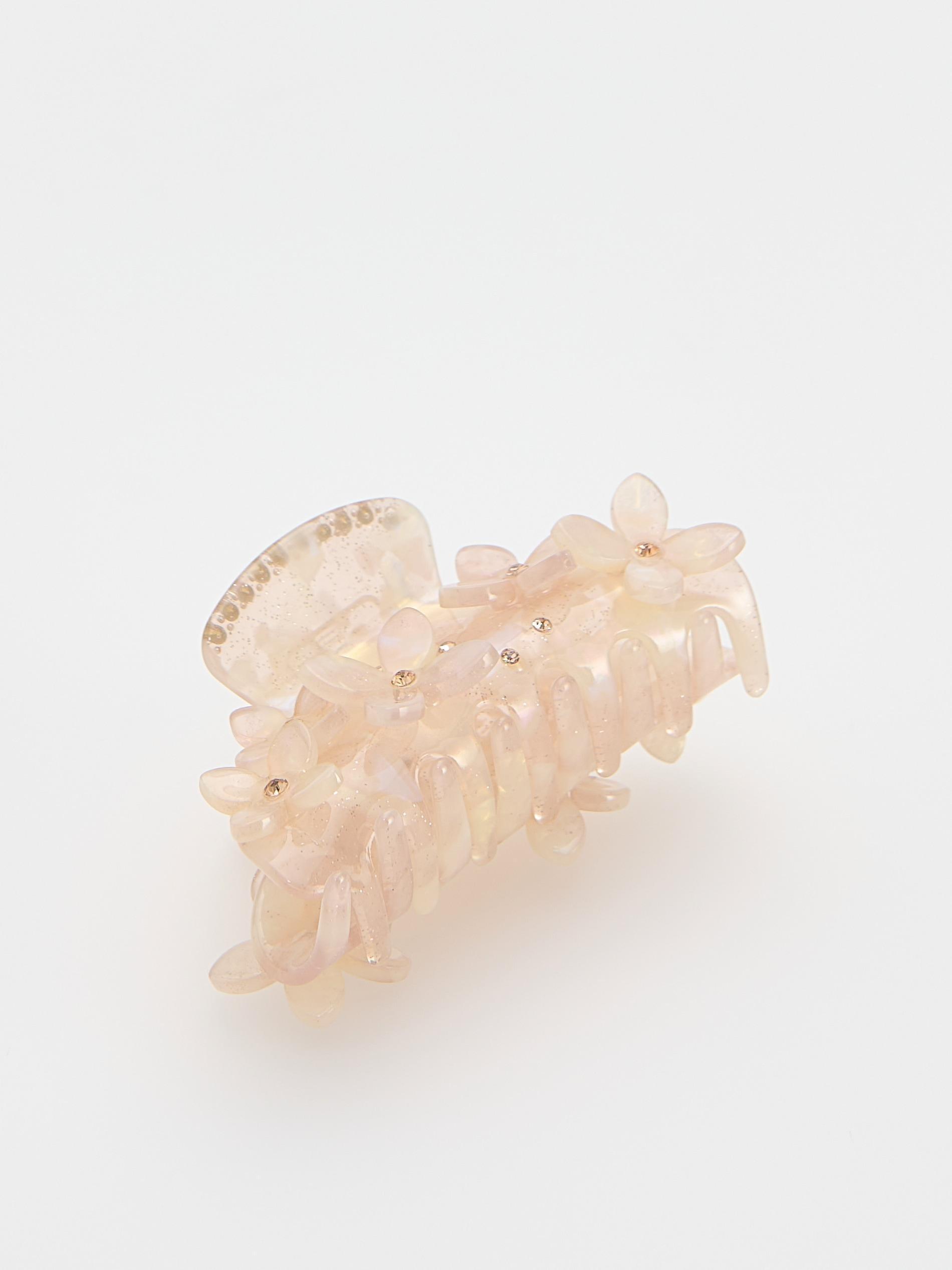 Beige Hair Clasp, Beige, large image number 1