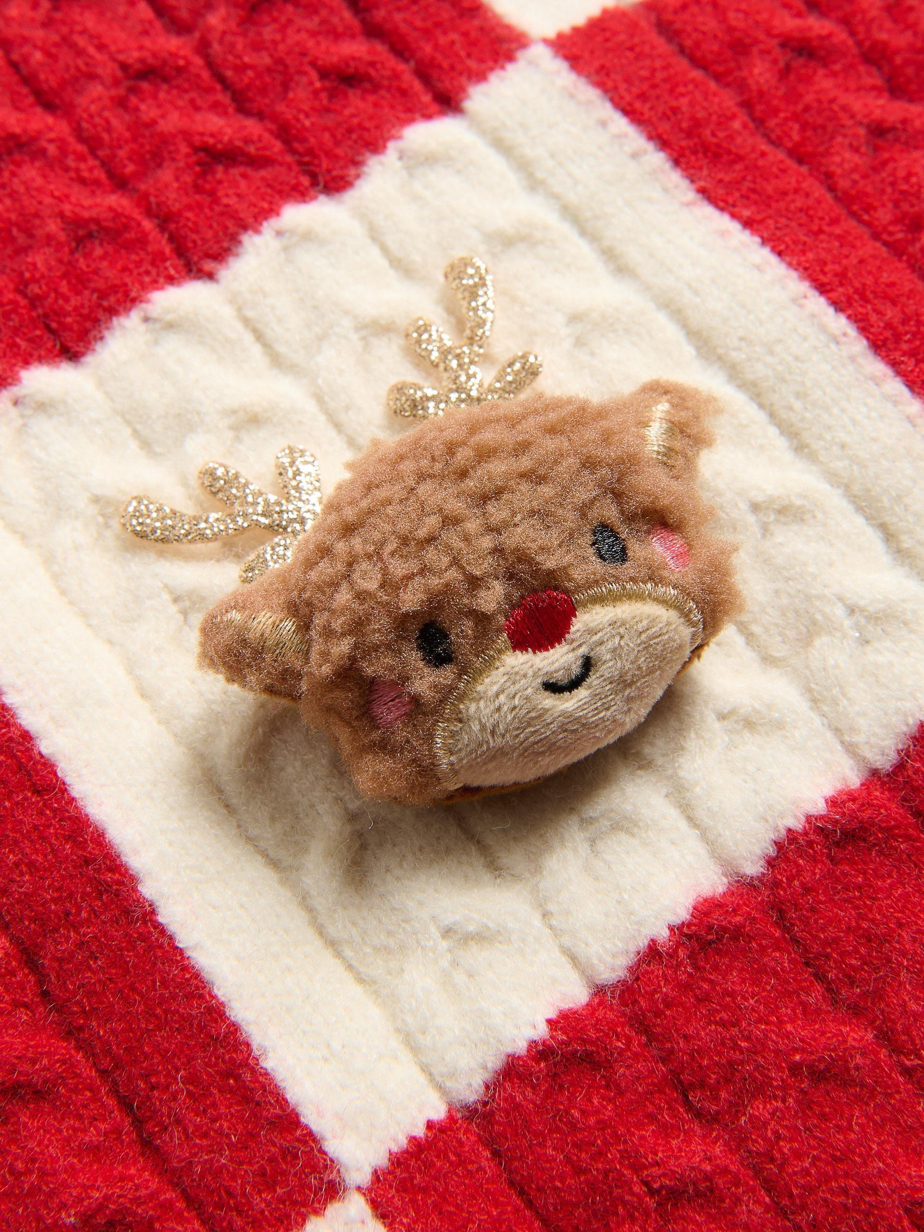 Multicolour Jumper With Christmas Applique, Multicolor, large image number 3