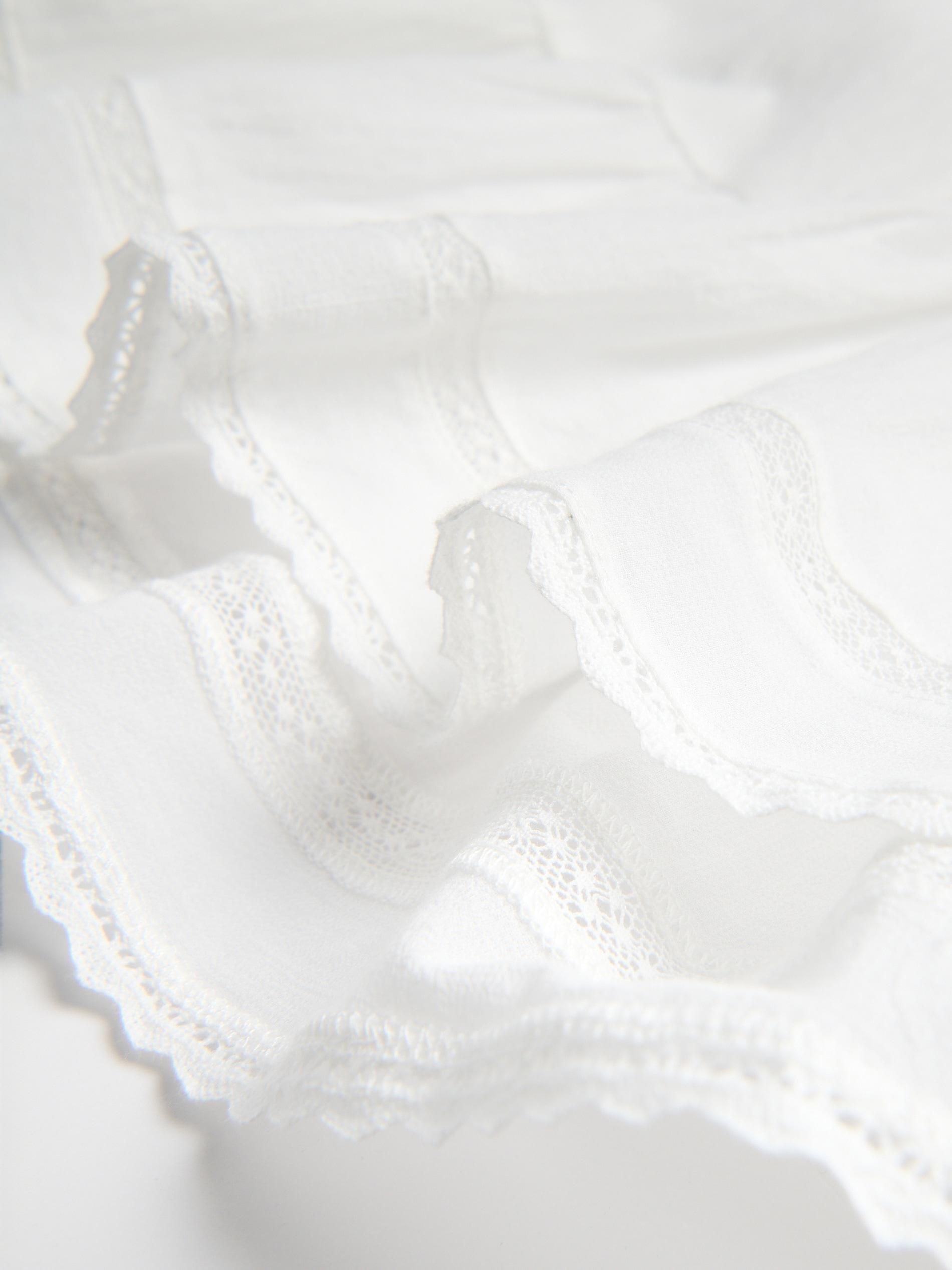 White Top With Collar, White, large image number 6