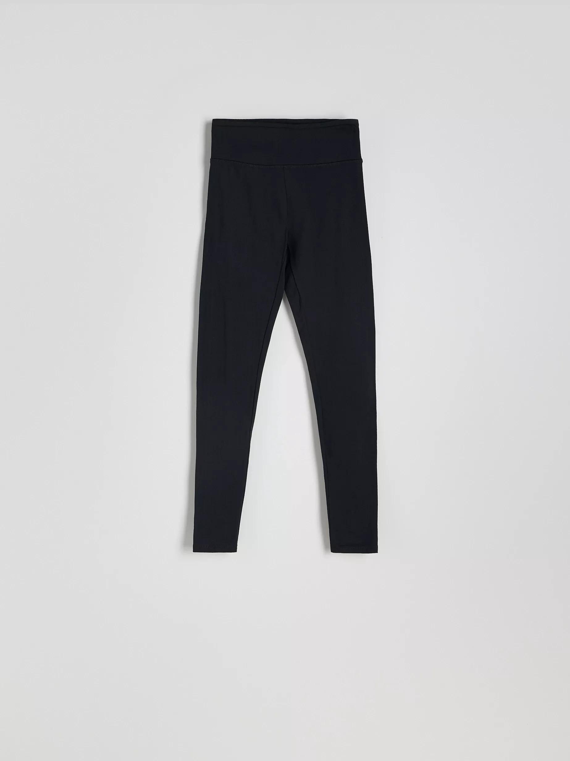 Black High Waist Leggings, , large image number 0
