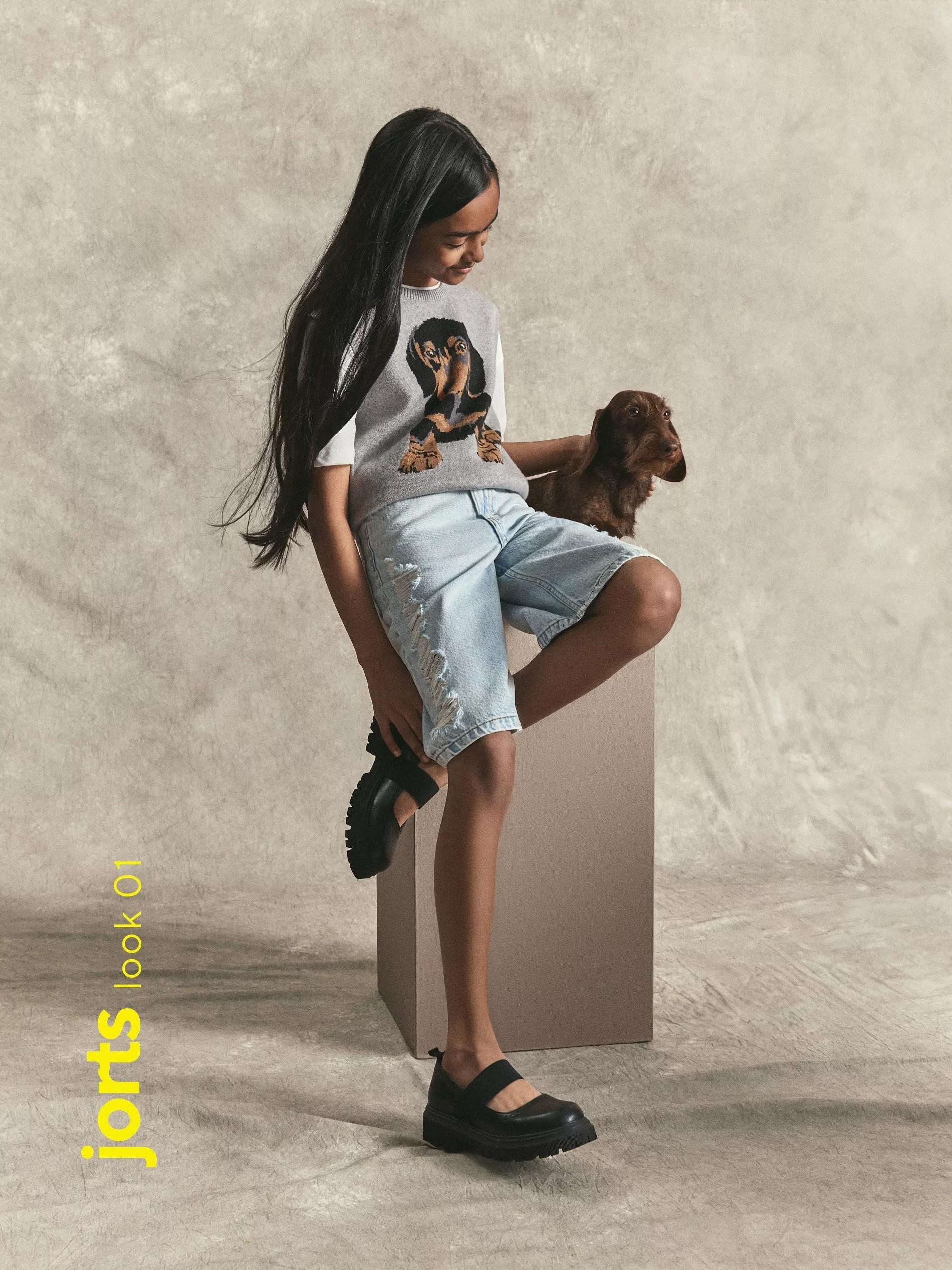 Blue Denim Bermuda Shorts, Blue, large image number 4