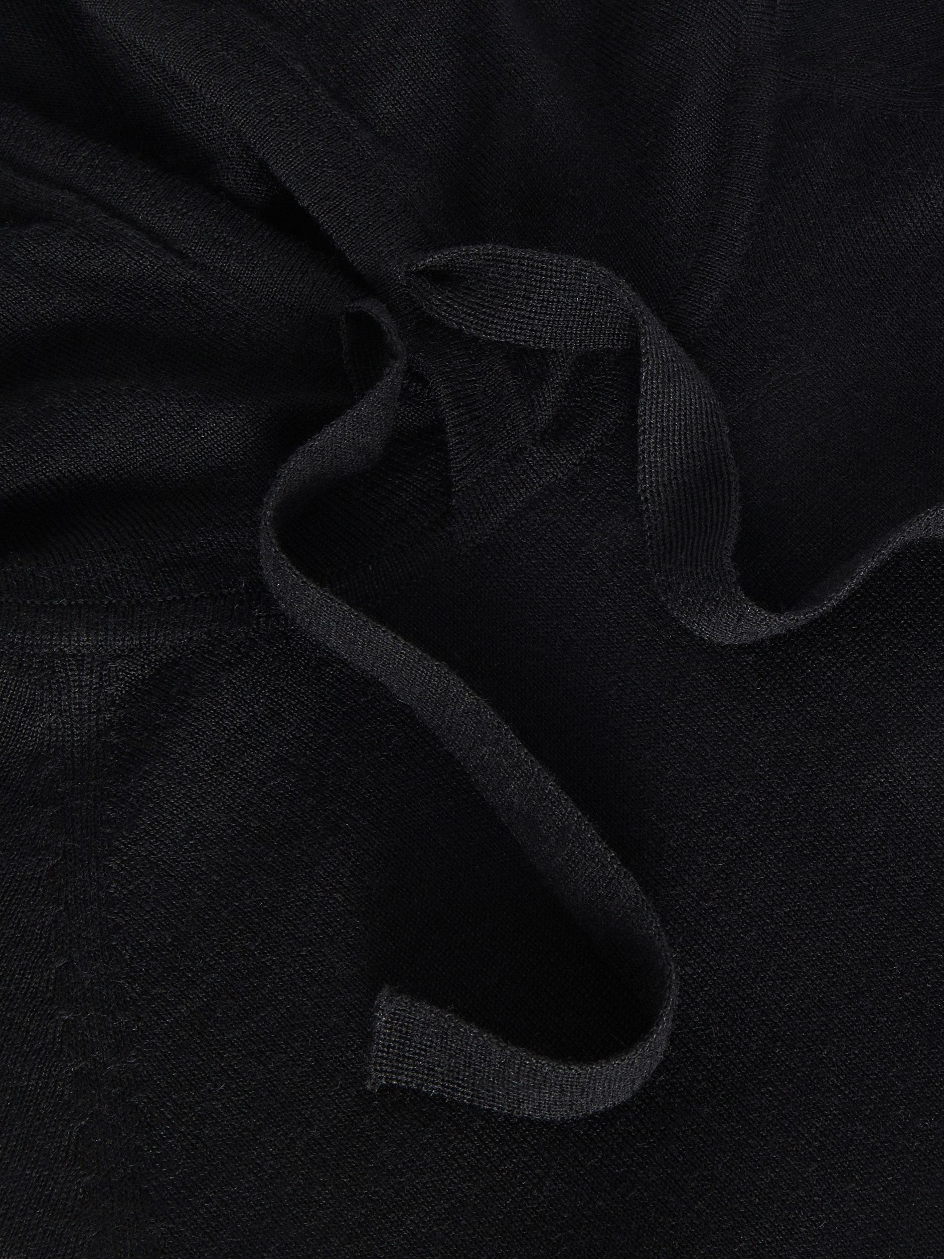Premium Black Merino Wool Hoodie, Men, , large image number 4