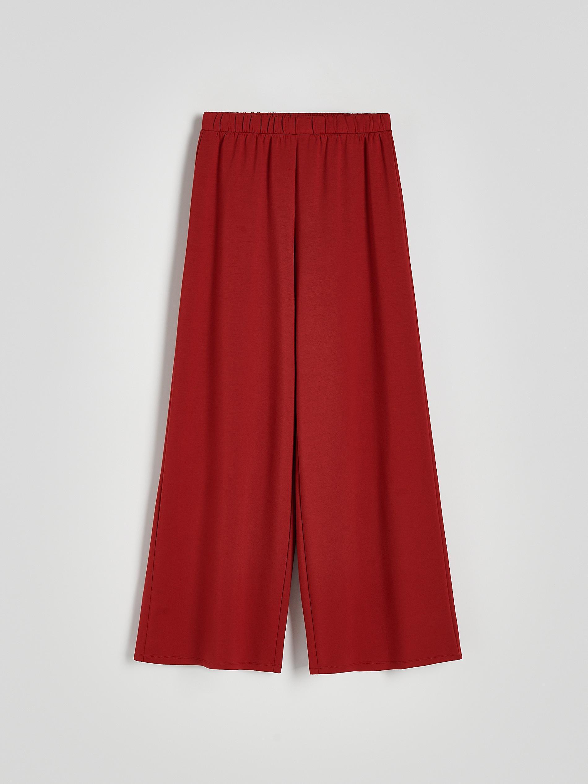 Maroon Wide Leg Trousers, , large image number 4