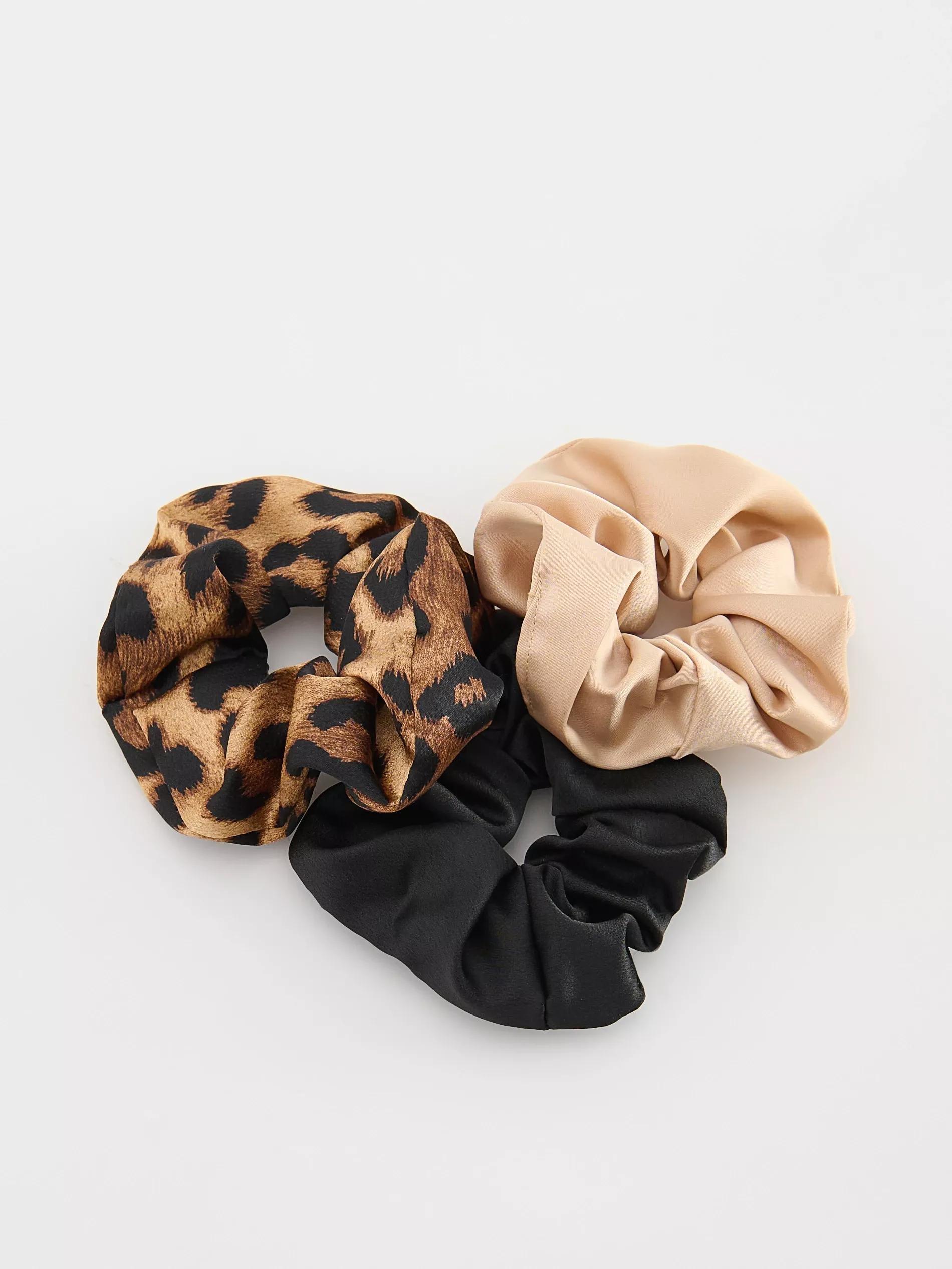 Multicolour Set Of 3 Hair Elastics, Multicolor, large image number 1