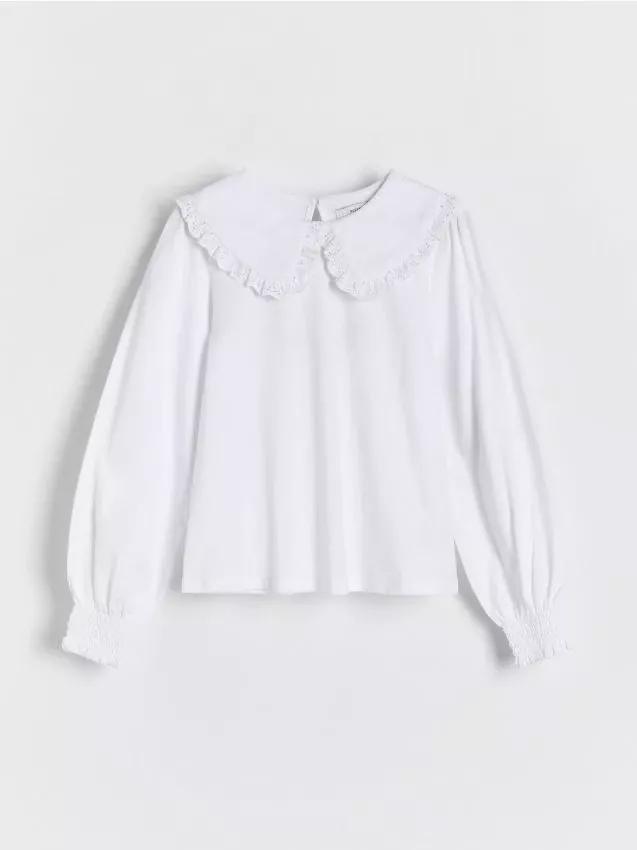 White Blouse With Collar, , large image number 0