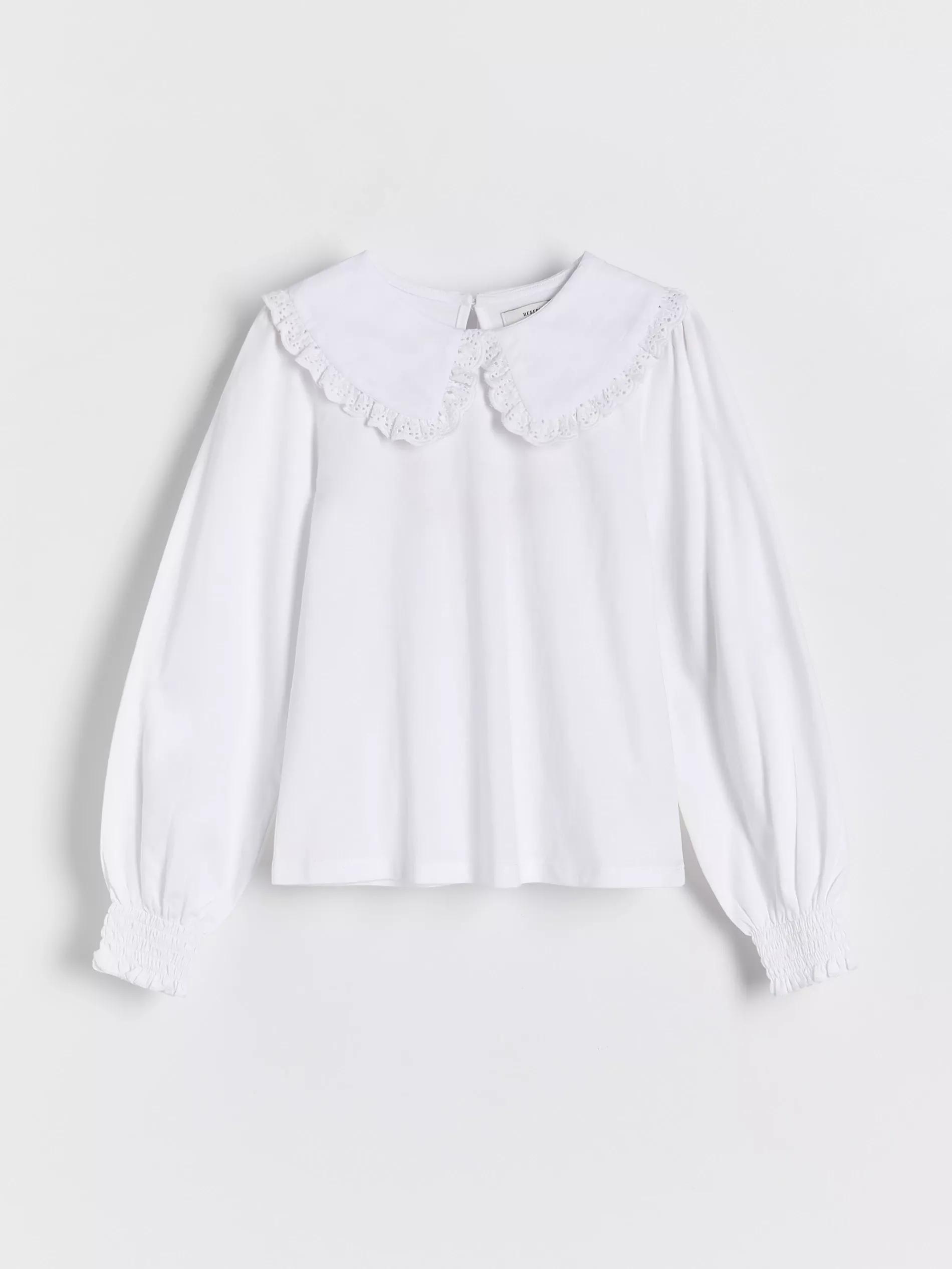 White Blouse With Collar, , large image number 1