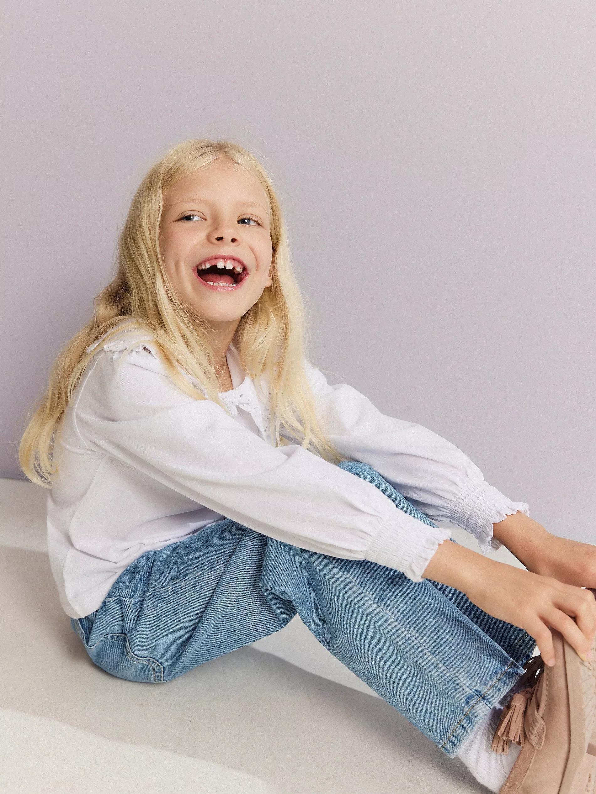 White Blouse With Collar, , large image number 5