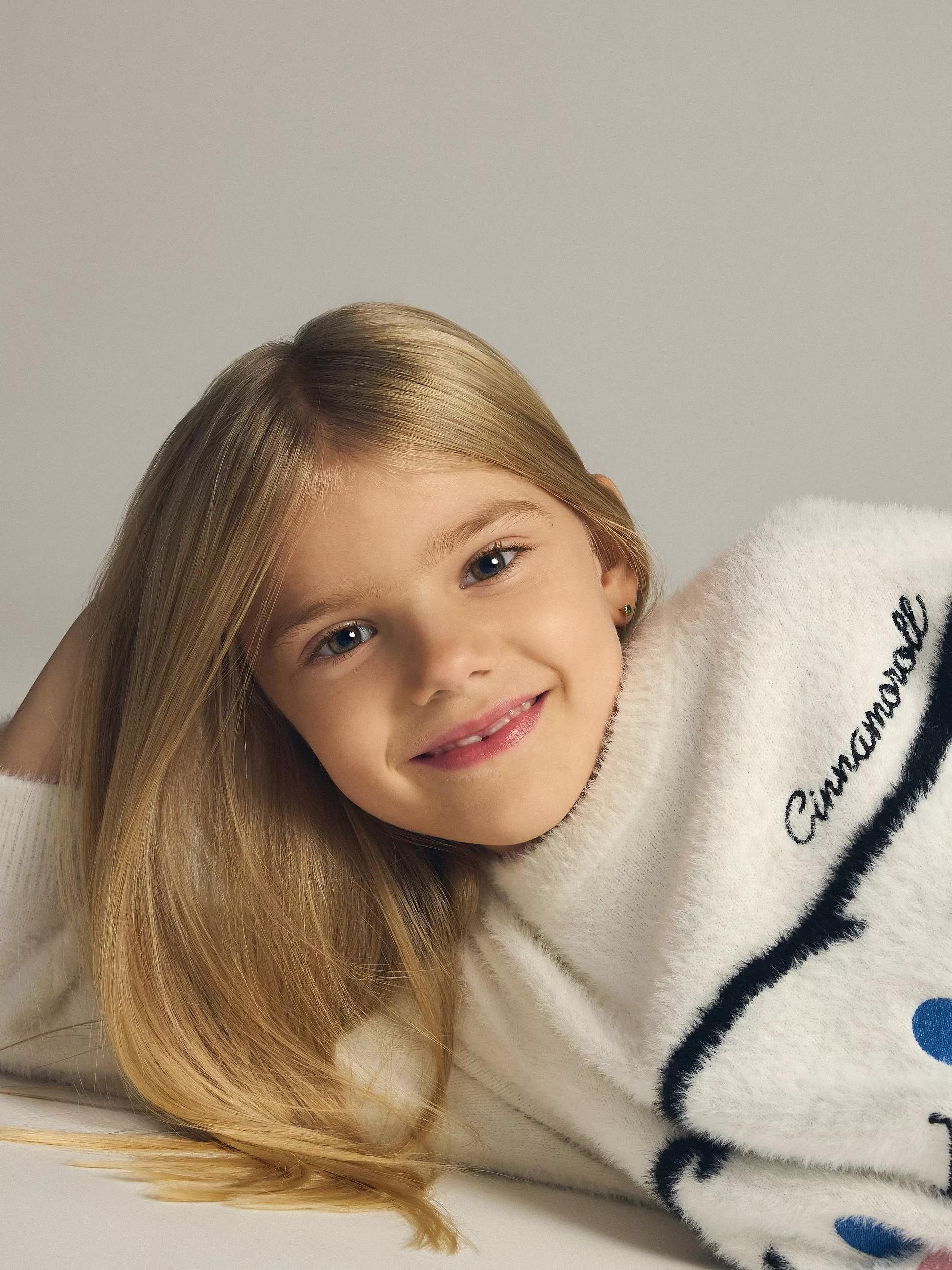 GIRLS` SWEATER MULTICOLOR, Multicolor, large image number 4