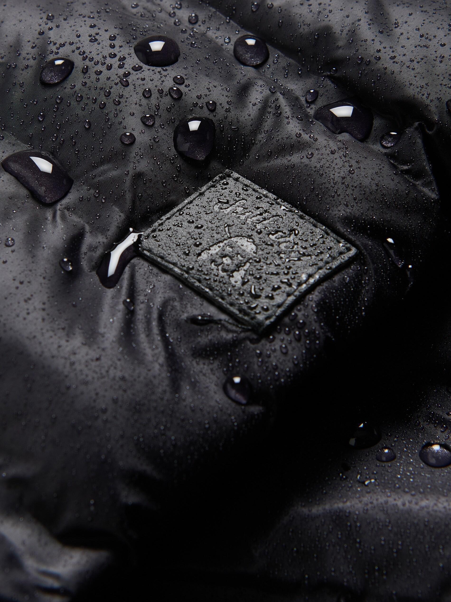 Black Insulated Quilted Jacket, Kids Boys, Black, large image number 1