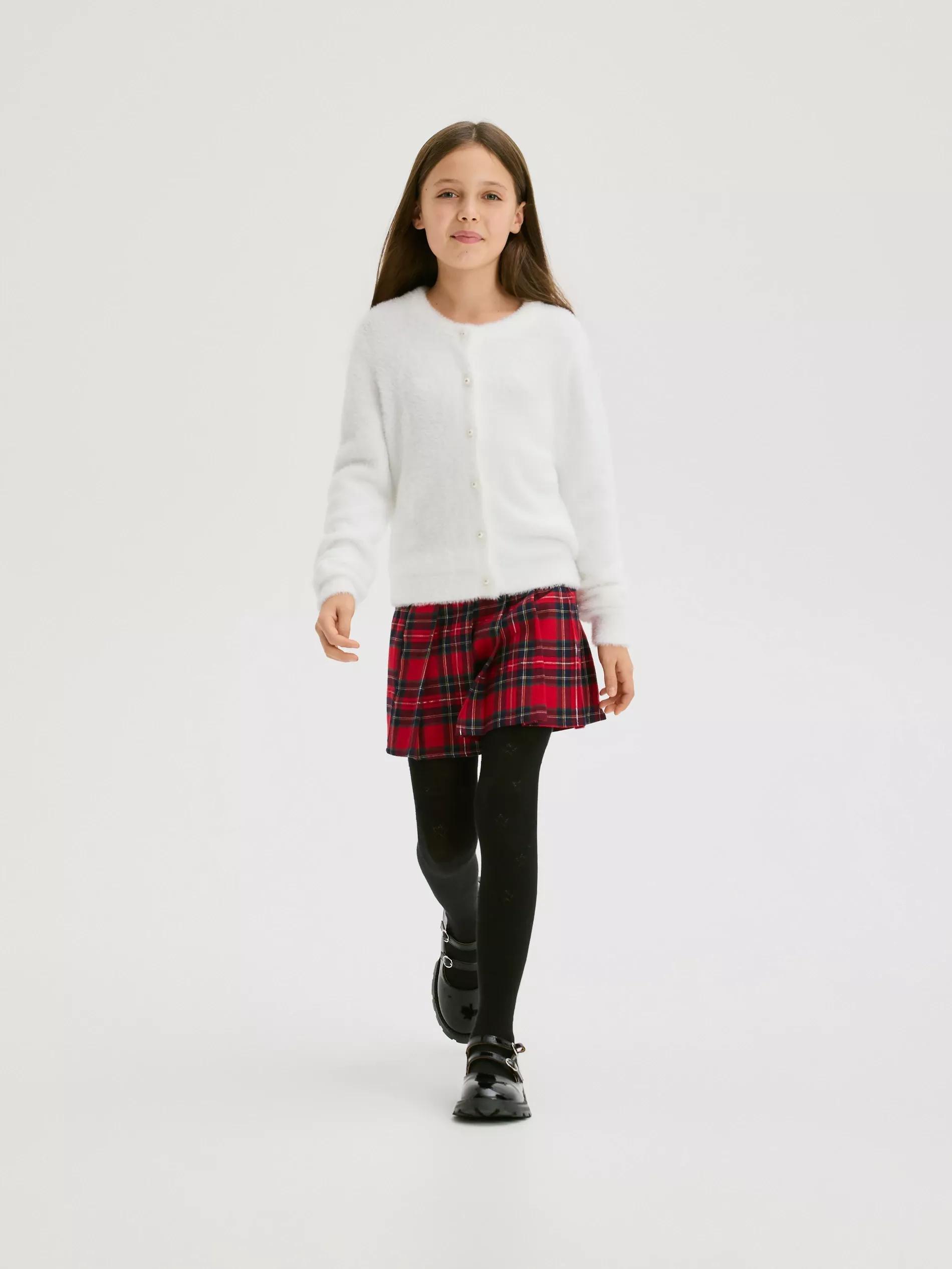 Cream Cardigan With Decorative Buttons, Ivory, medium