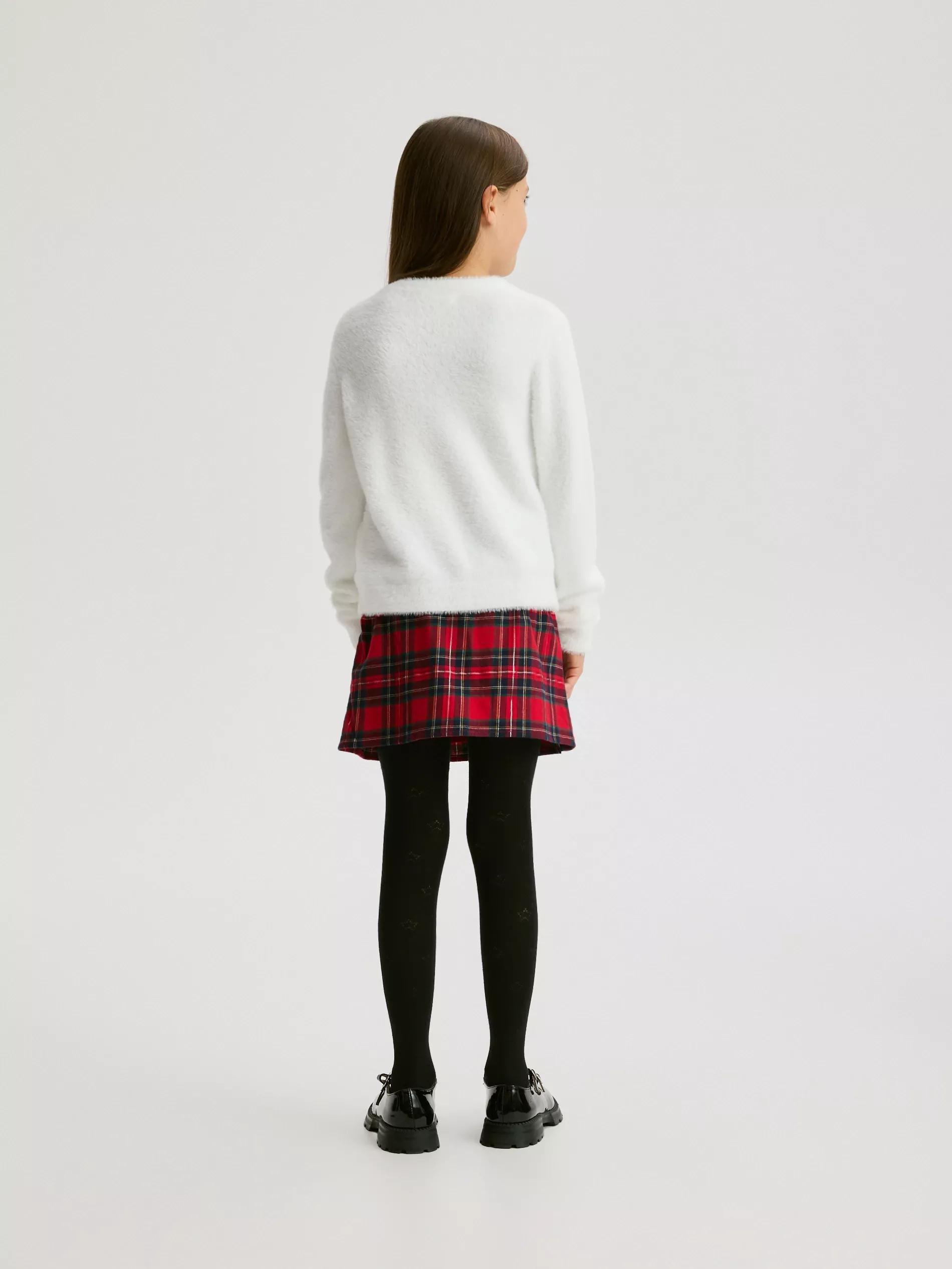 Cream Cardigan With Decorative Buttons, Ivory, large image number 4