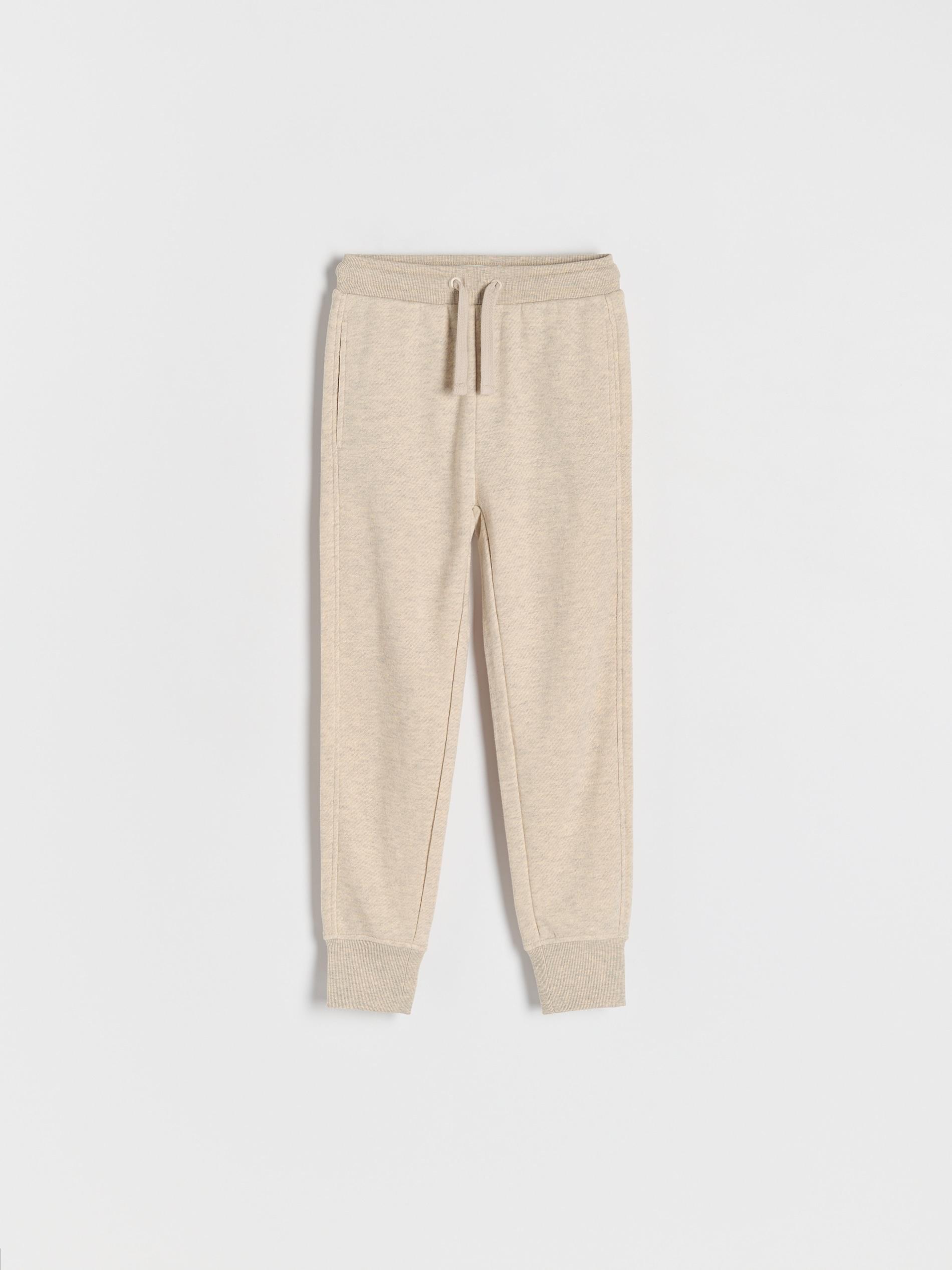 Beige Wide-Leg Sweatpants, Beige, large image number 0