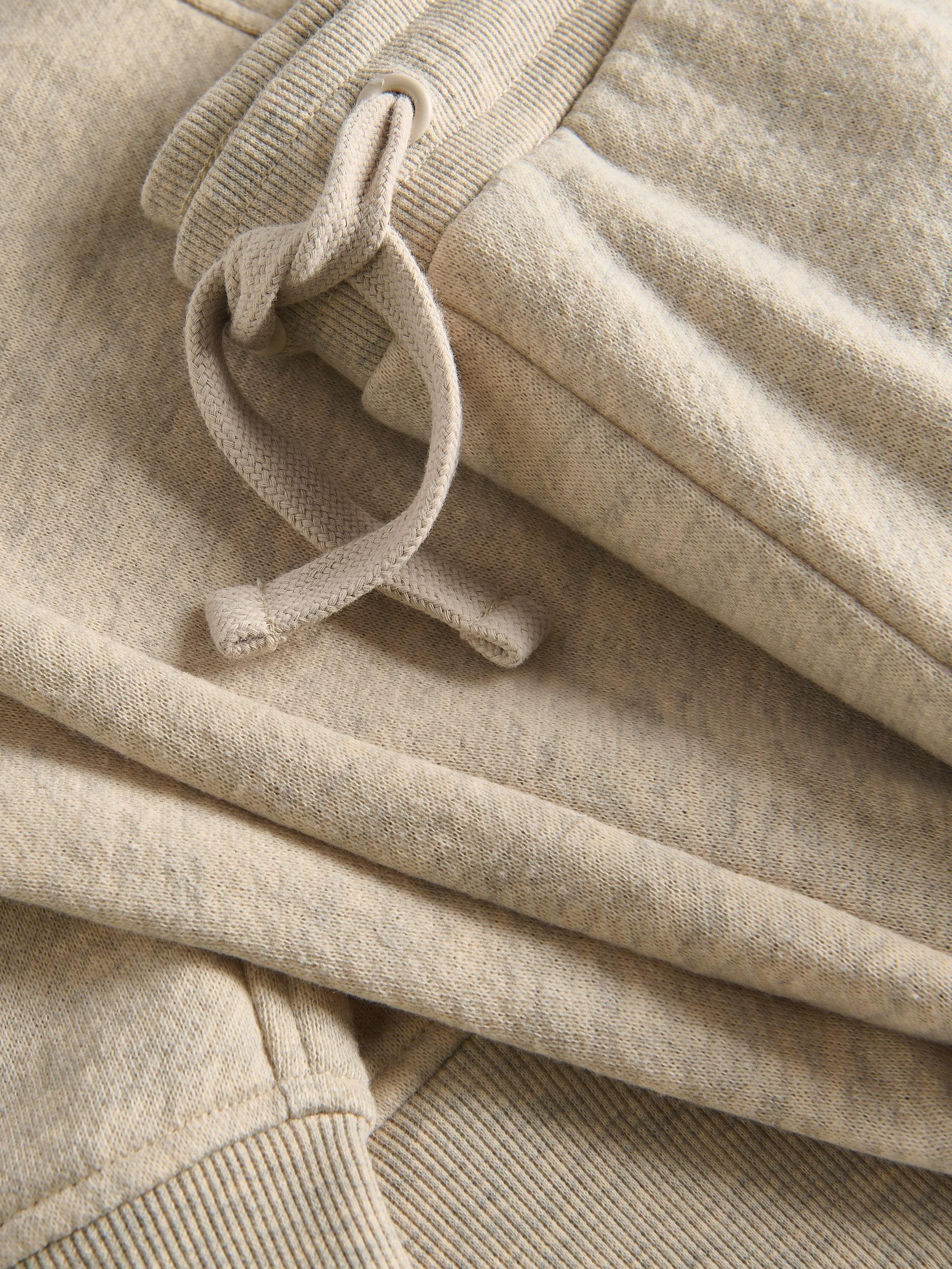 Beige Wide-Leg Sweatpants, Beige, large image number 3