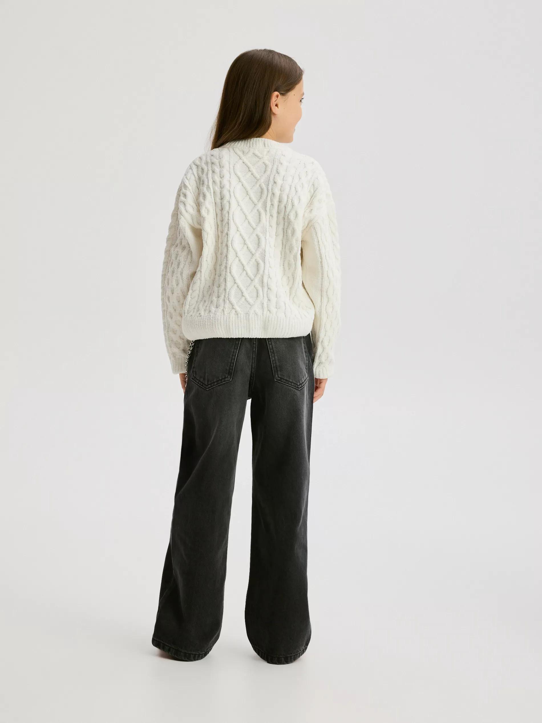 Cream Structural Jumper, Ivory, large image number 4