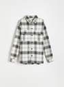 Reserved - White Checked Shirt Jacket