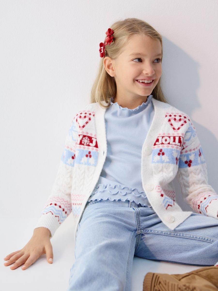 Cream Holiday cardigan, Ivory, large image number 0