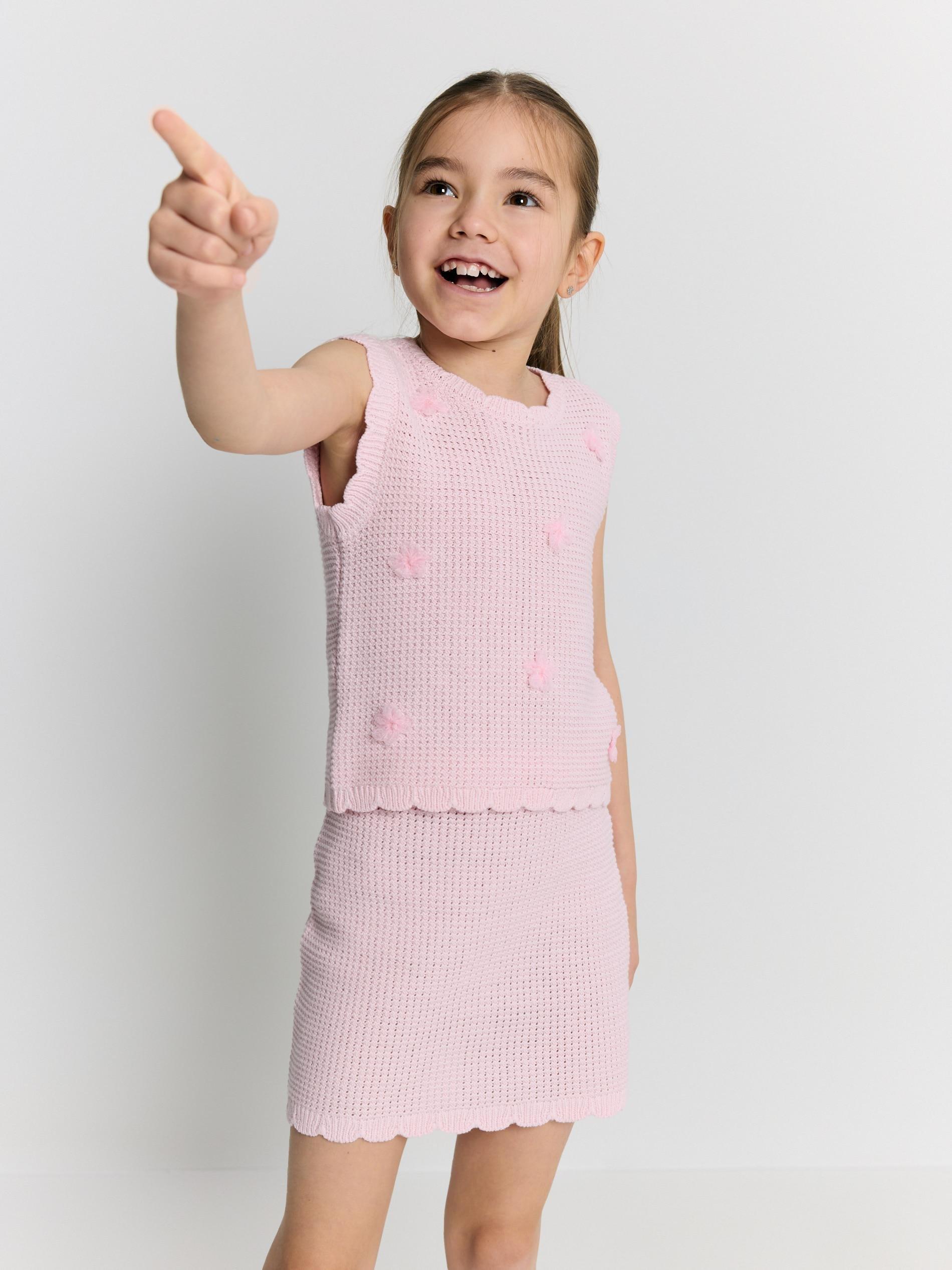 Pink Jersey Skirt, Pink, large image number 0