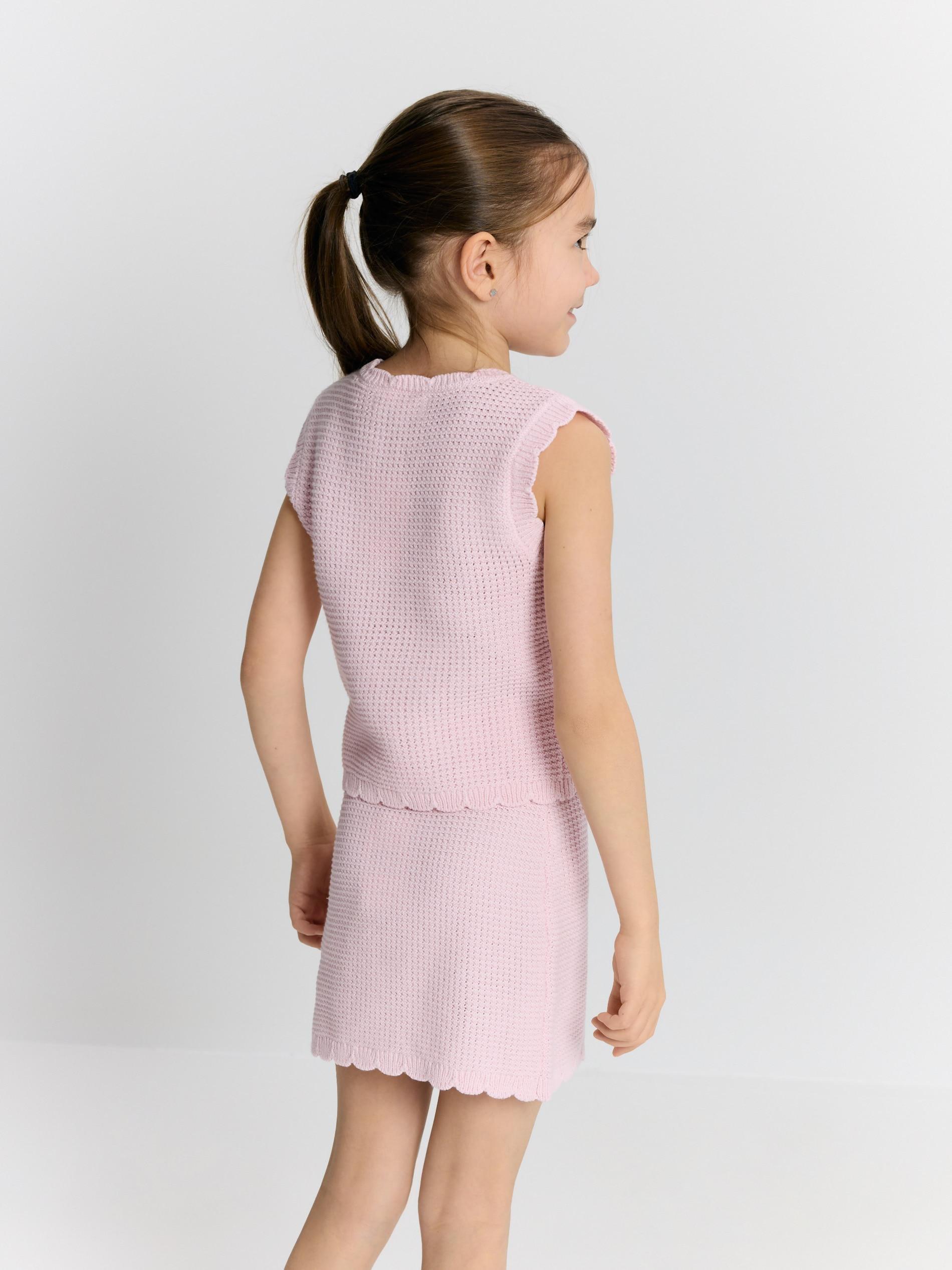 Pink Jersey Skirt, Pink, large image number 1