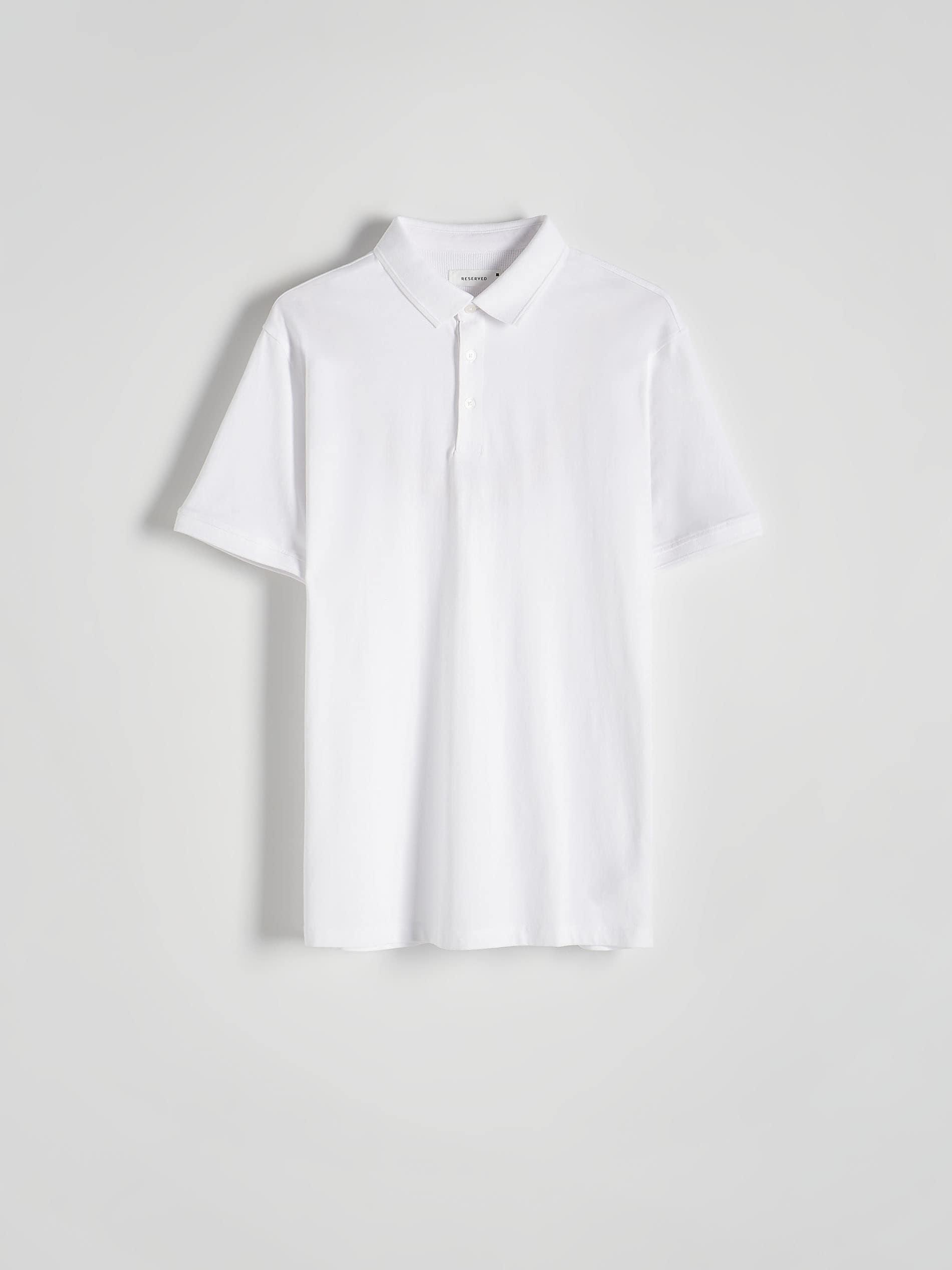 White Regular Fit Polo Shirt, White, large image number 10