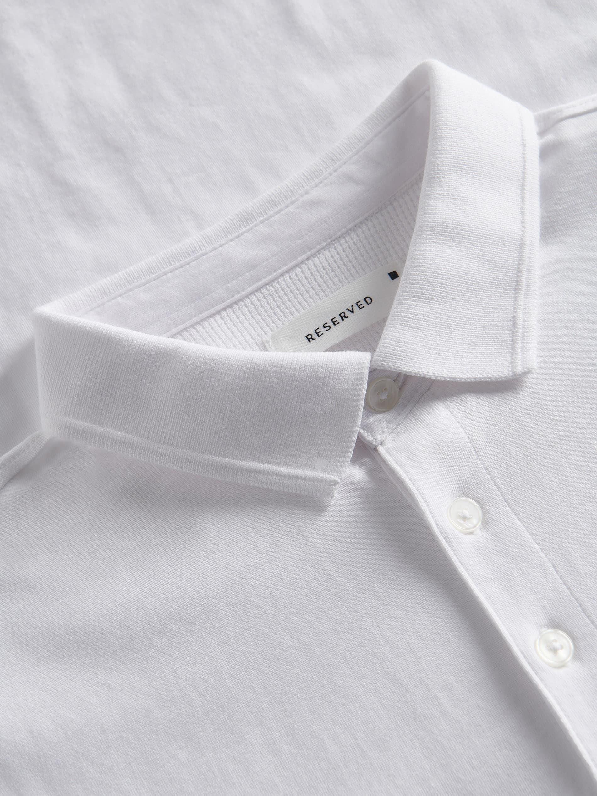 White Regular Fit Polo Shirt, White, large image number 12