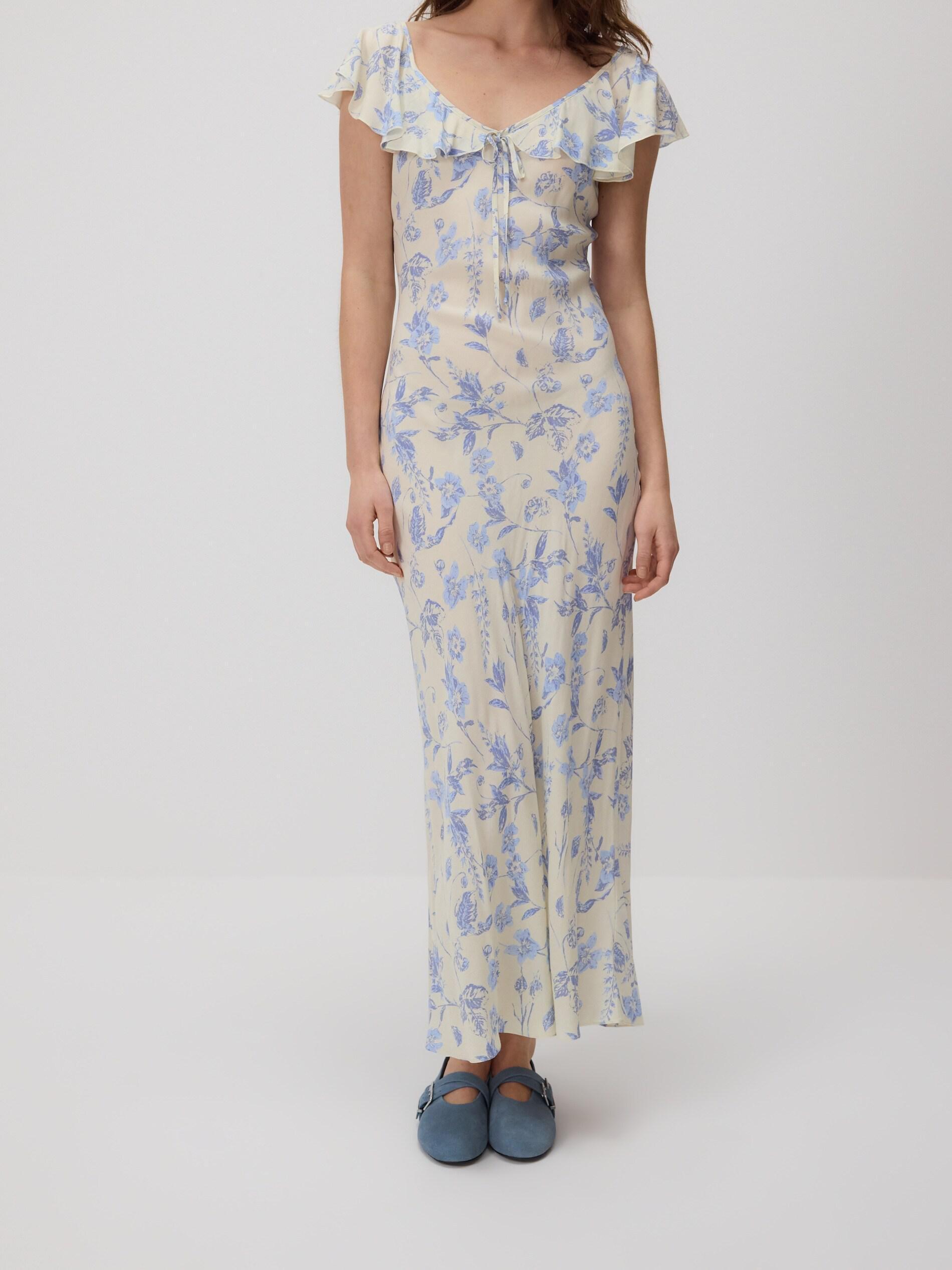 Multicolour Printed Maxi Dress, Multicolor, medium