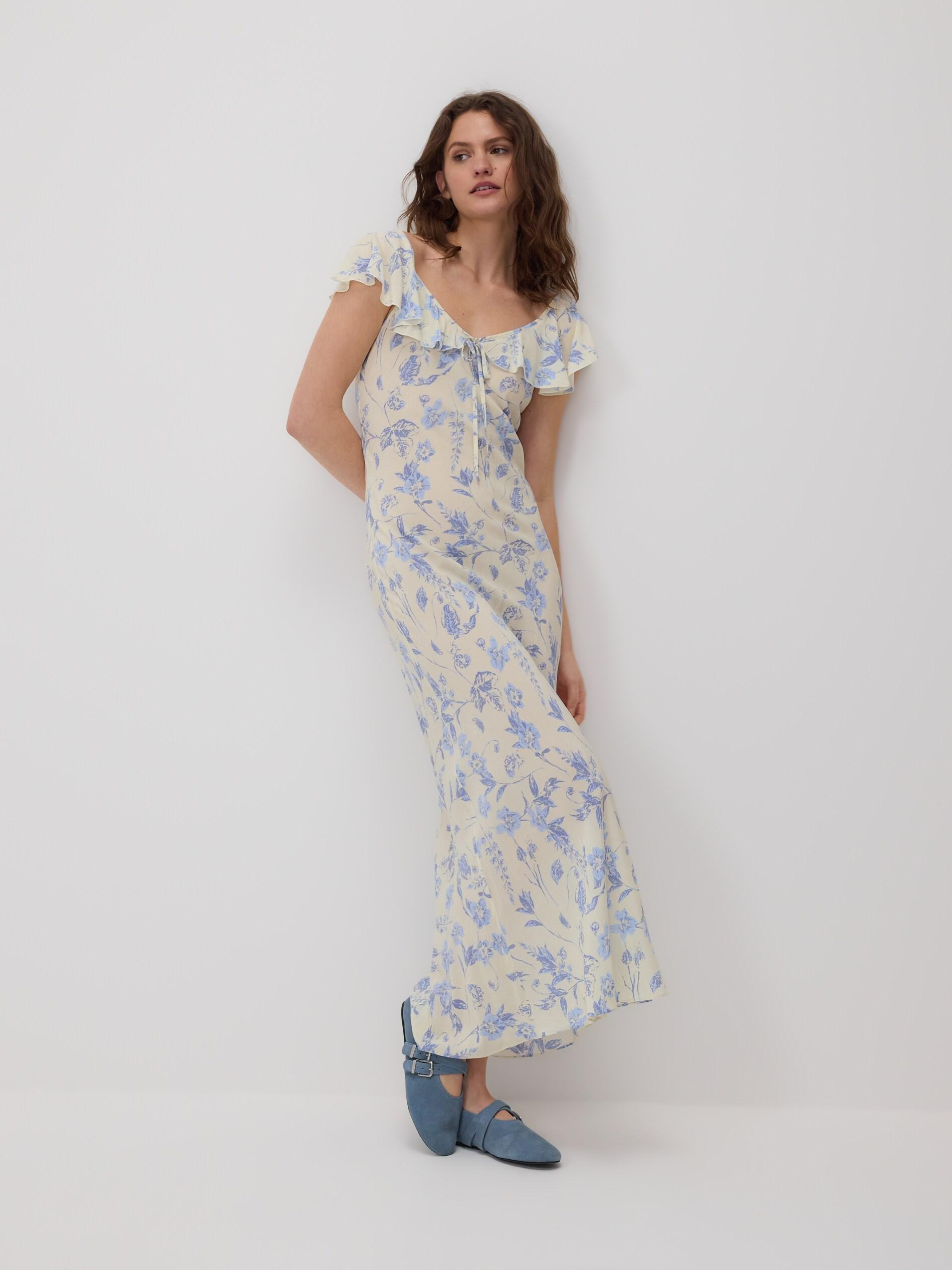 Multicolour Printed Maxi Dress, Multicolor, medium