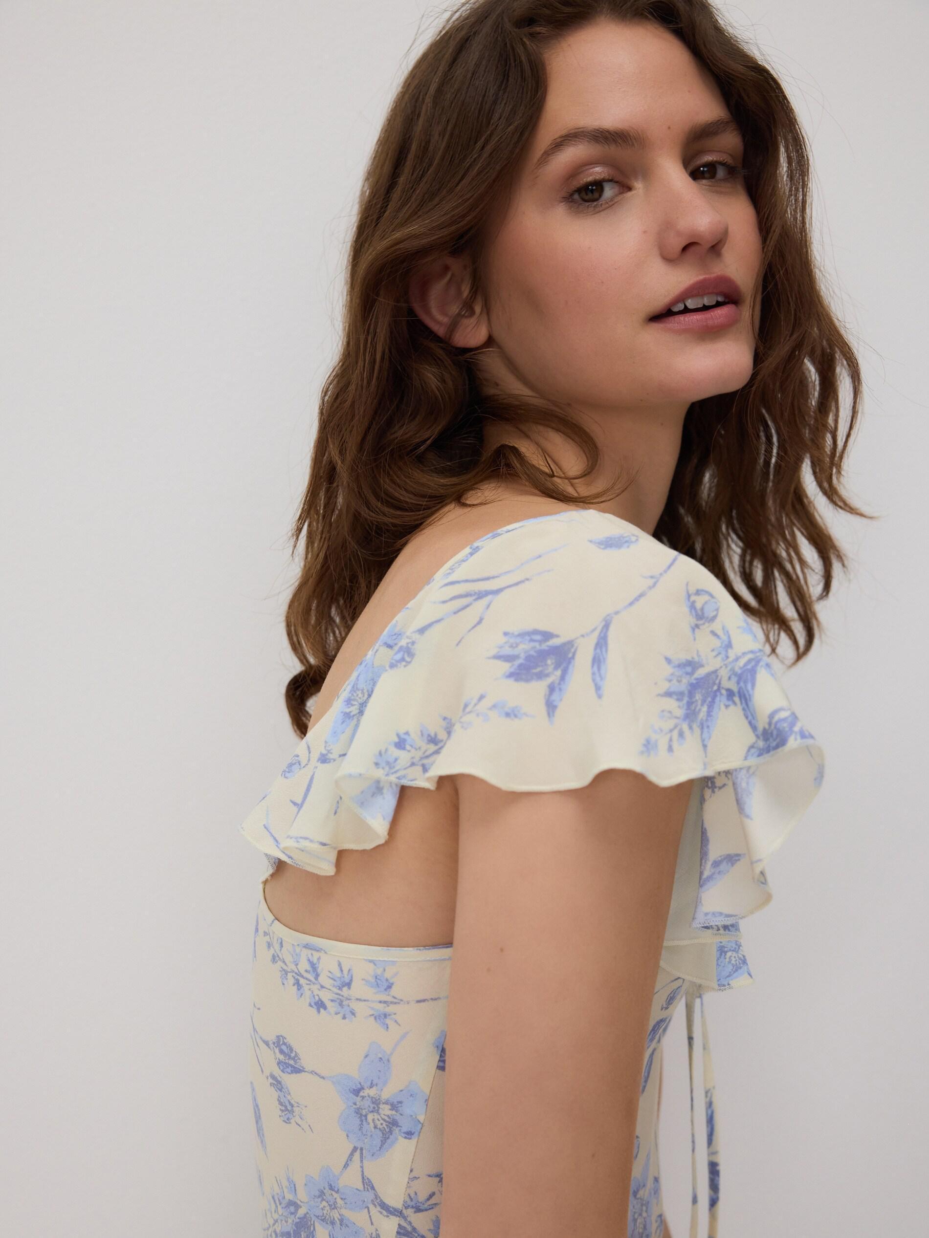 Multicolour Printed Maxi Dress, Multicolor, large image number 3