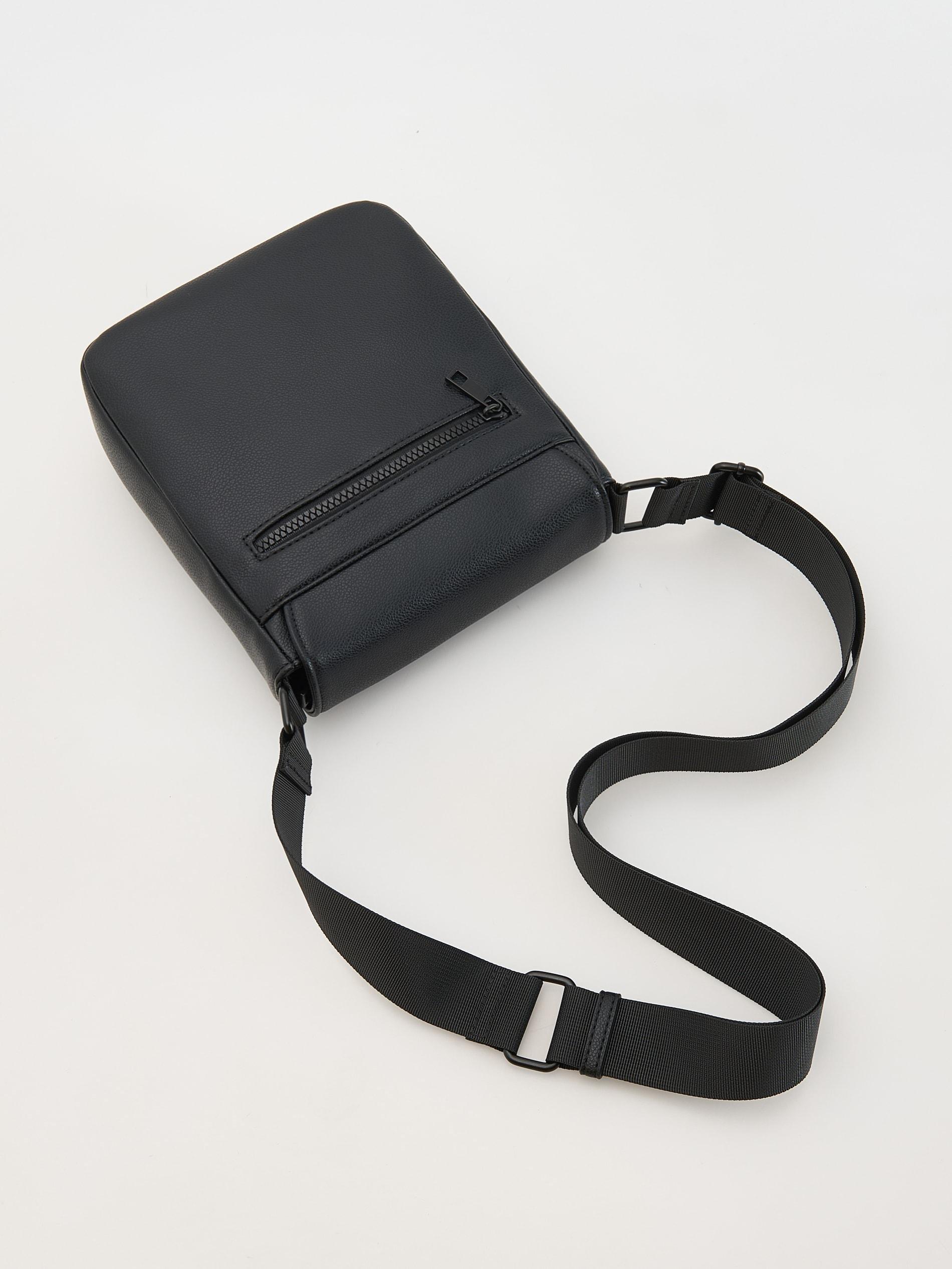 Black Shoulder Strap Bag, Black, large image number 1