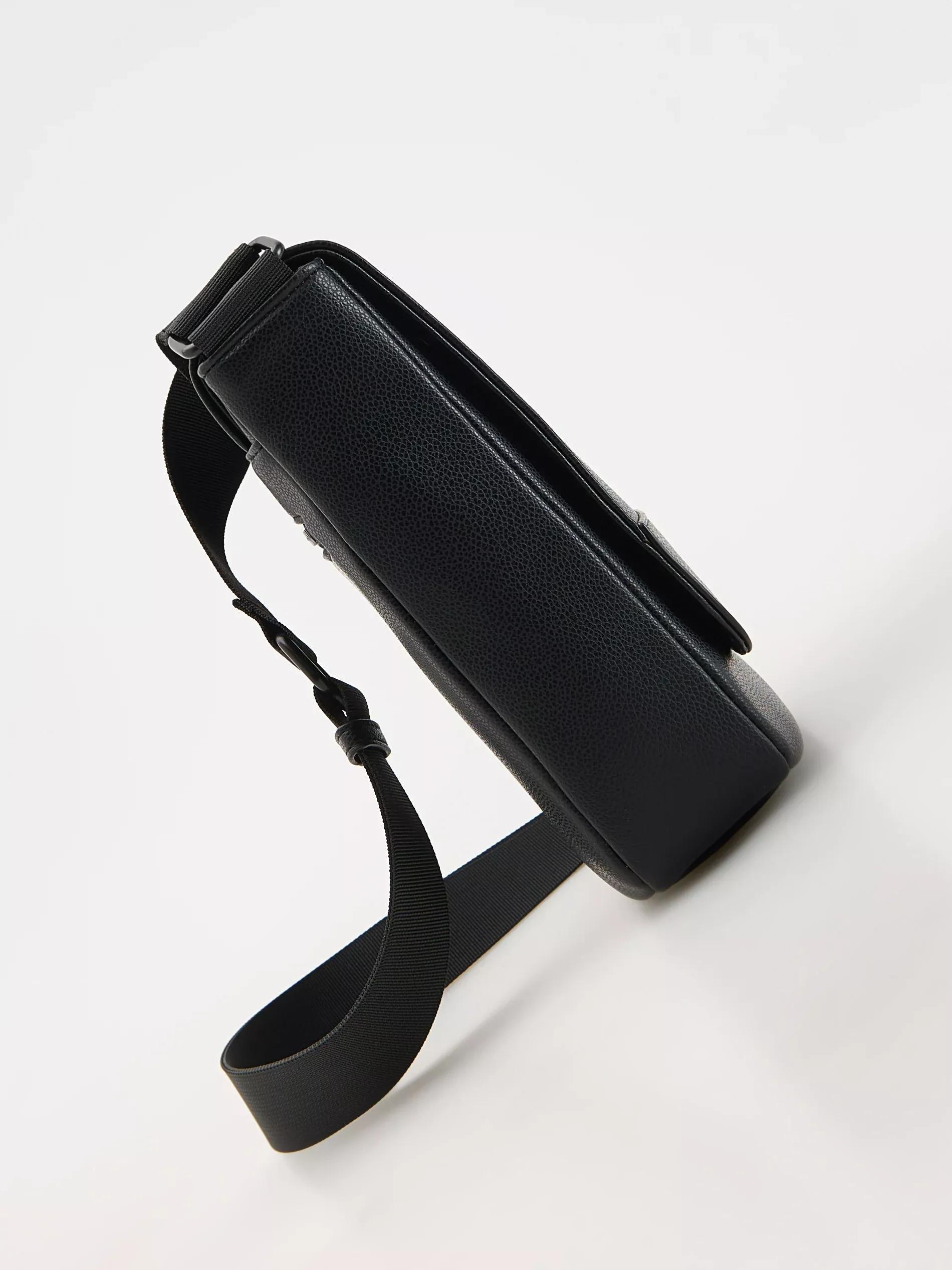 Black Shoulder Strap Bag, Black, large image number 4