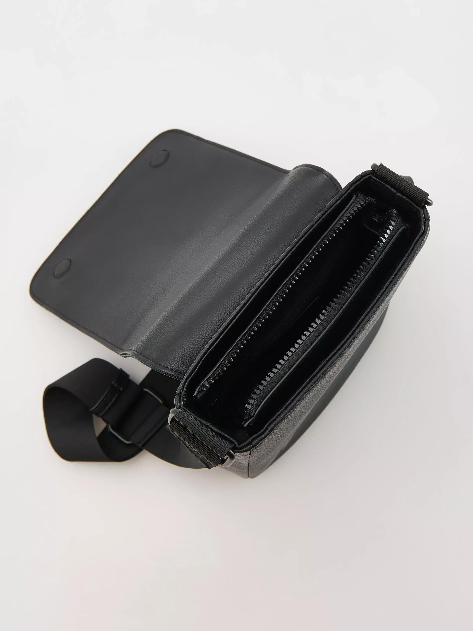 Black Shoulder Strap Bag, Black, large image number 8