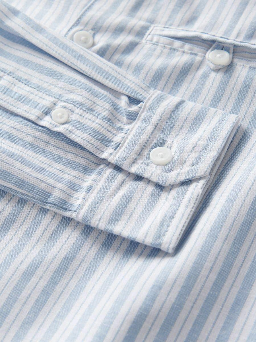 Reserved - Blue Striped Shirt, Kids Boys